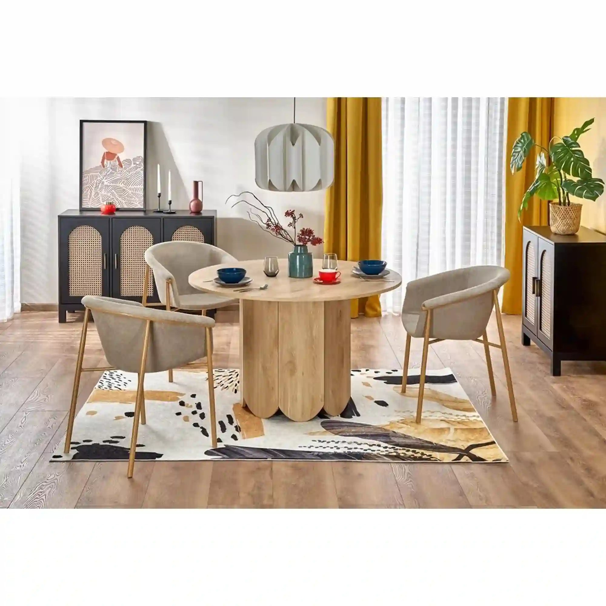 Scaun HOUSTON OCN-36243, bej/stejar