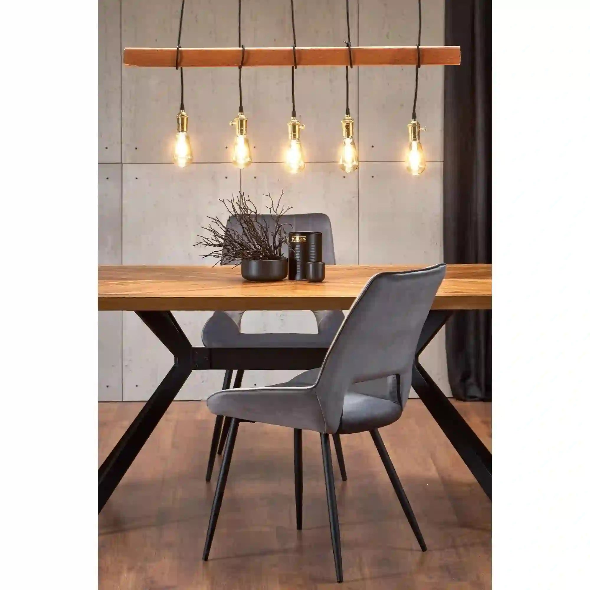 Scaun HOUSTON OCN-36380, gri/negru