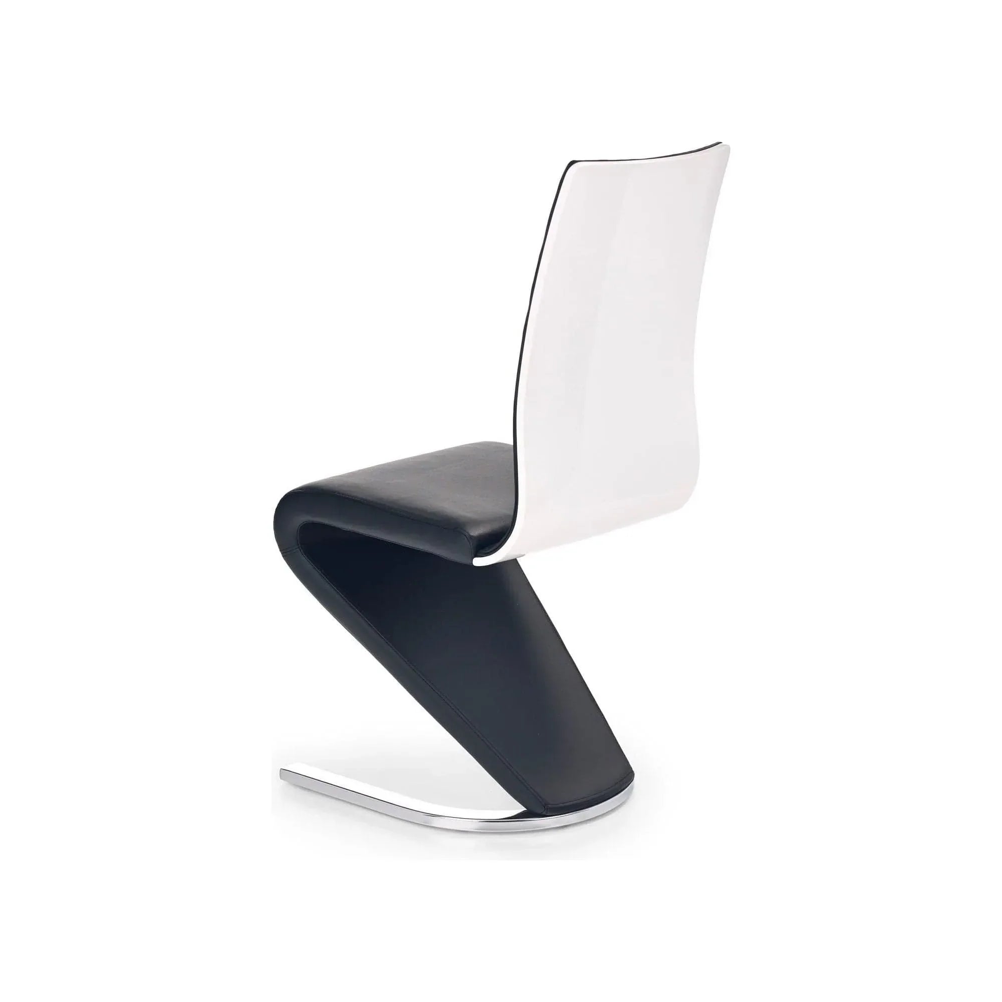 Scaun HOUSTON OCN-36450, negru/alb/crom