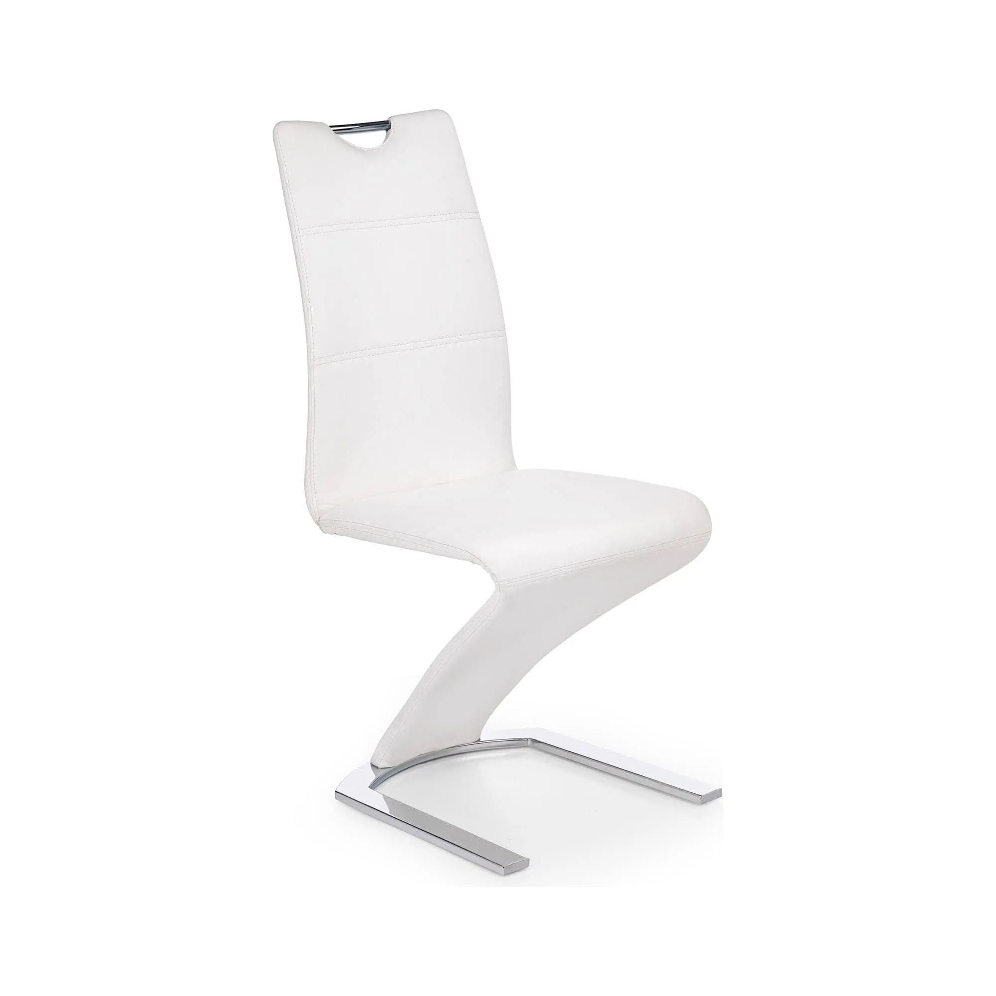 Scaun HOUSTON OCN-36452, alb/crom