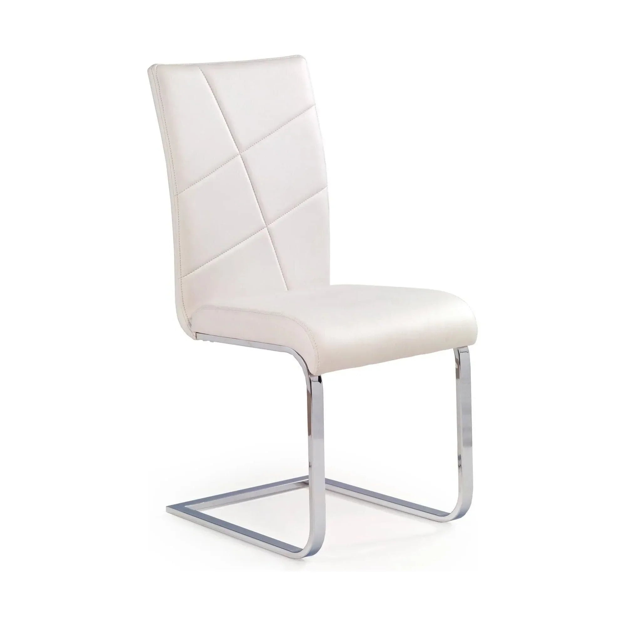 Scaun HOUSTON OCN-36463, alb/crom