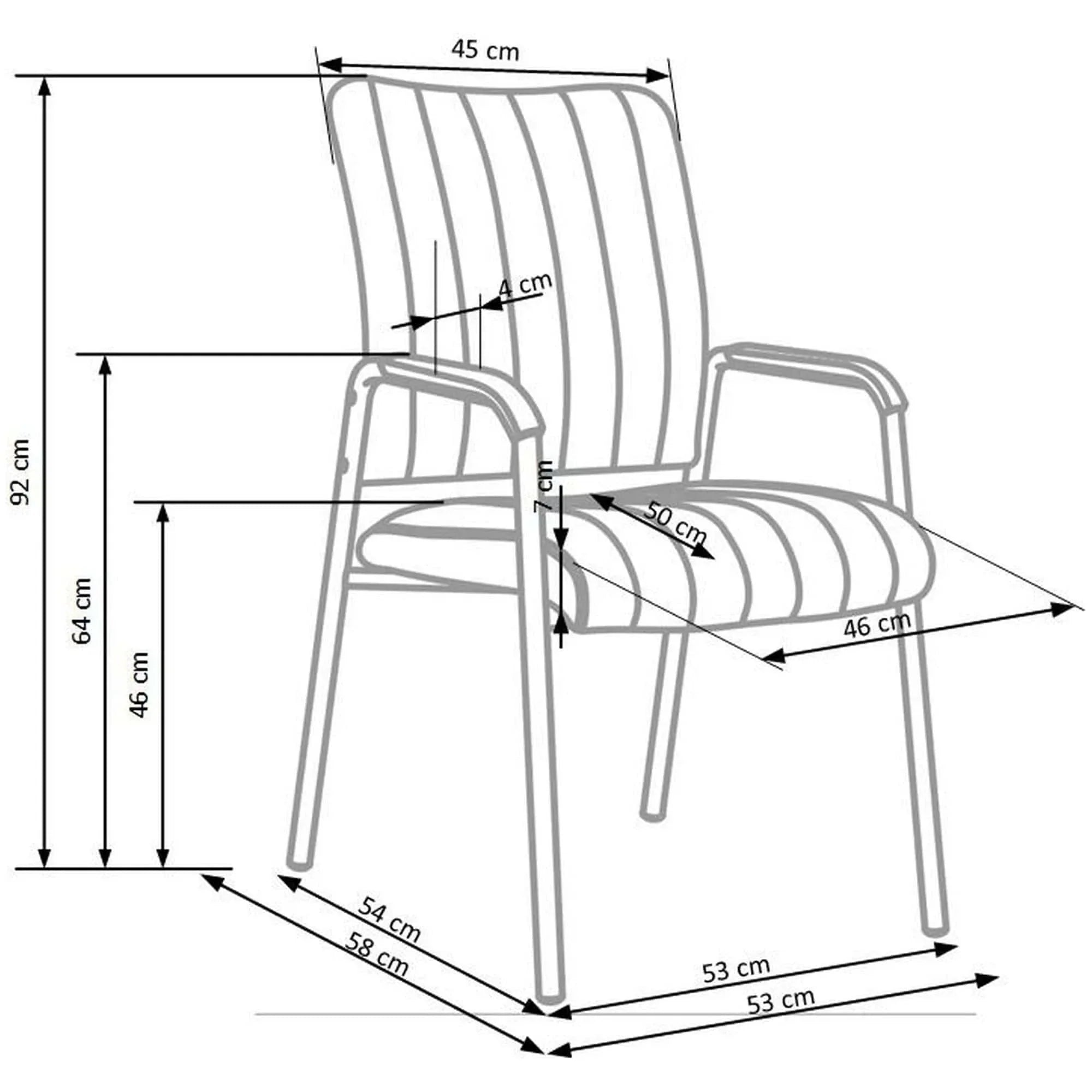 Scaun HOUSTON OCN-36466, negru