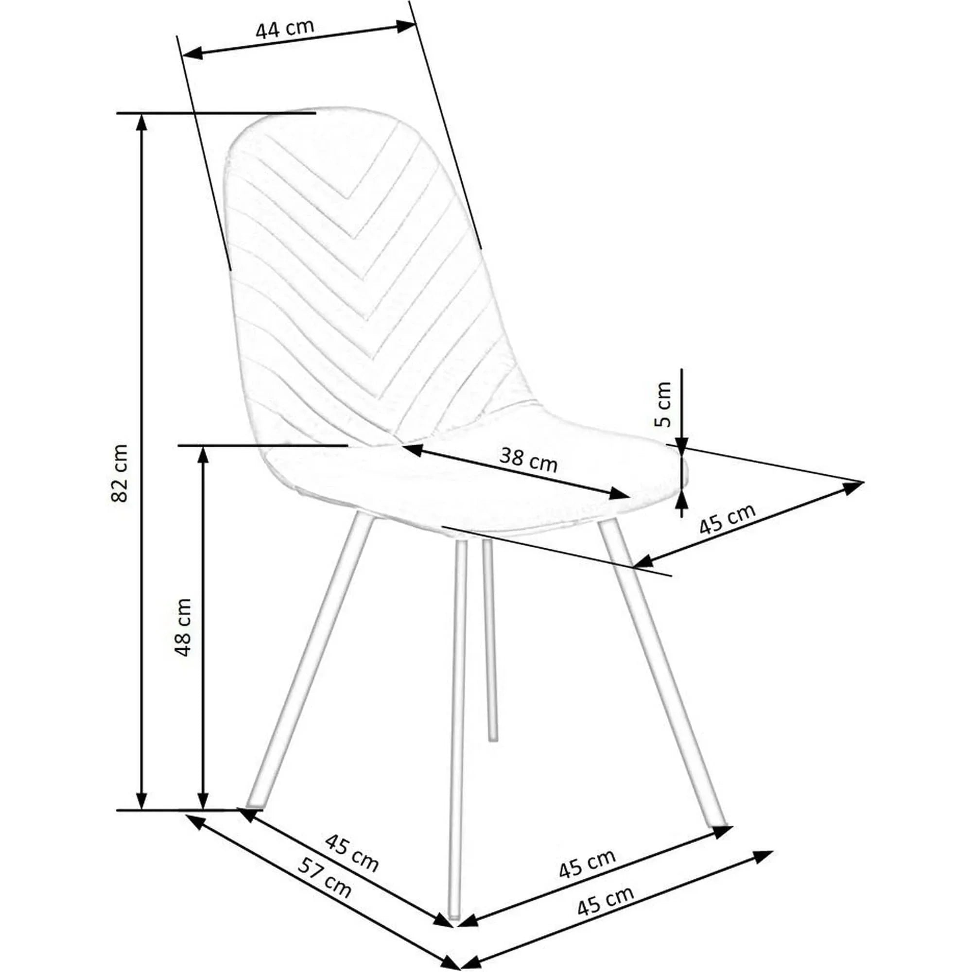 Scaun HOUSTON OCN-36522, gri/negru