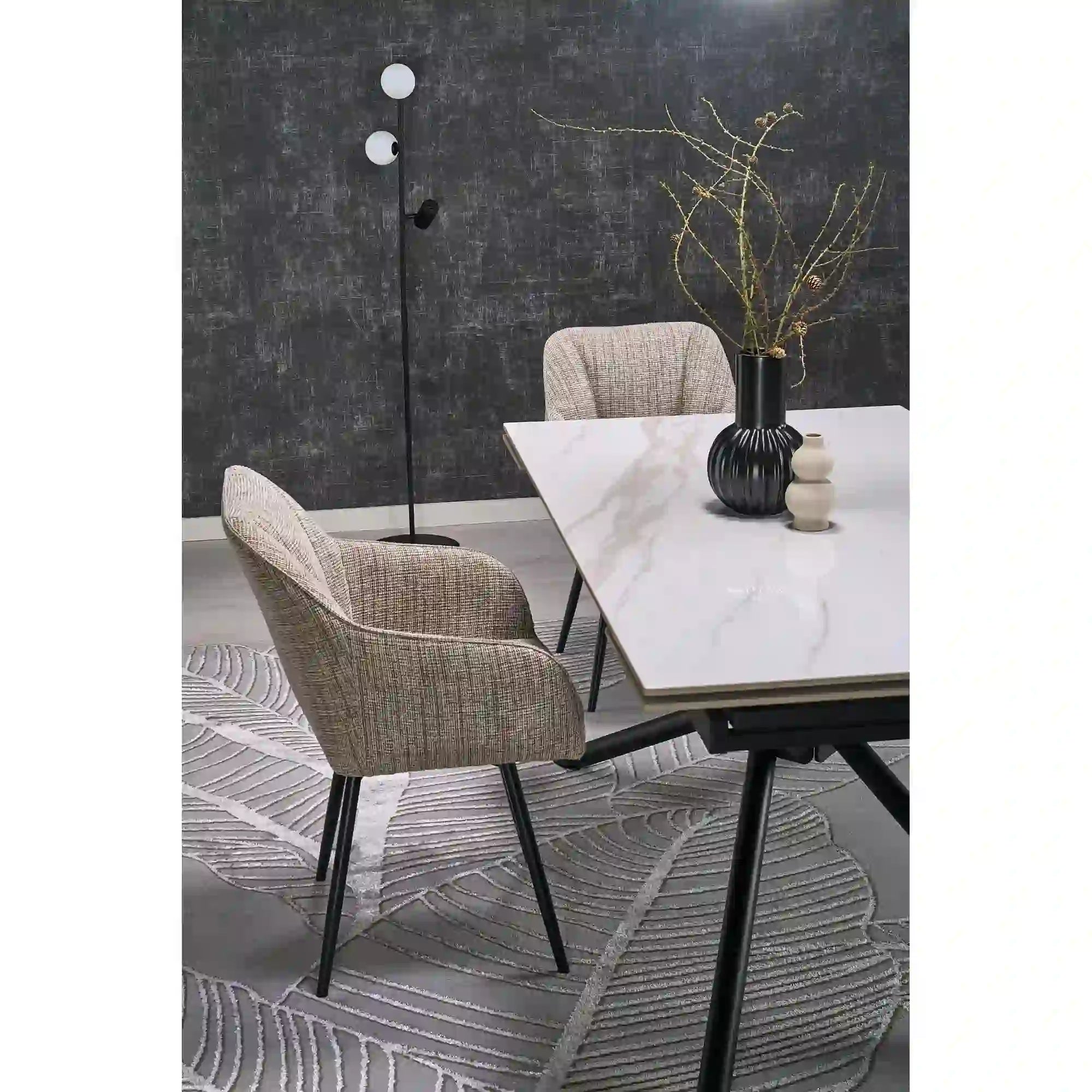 Scaun HOUSTON OCN-36553, bej/negru