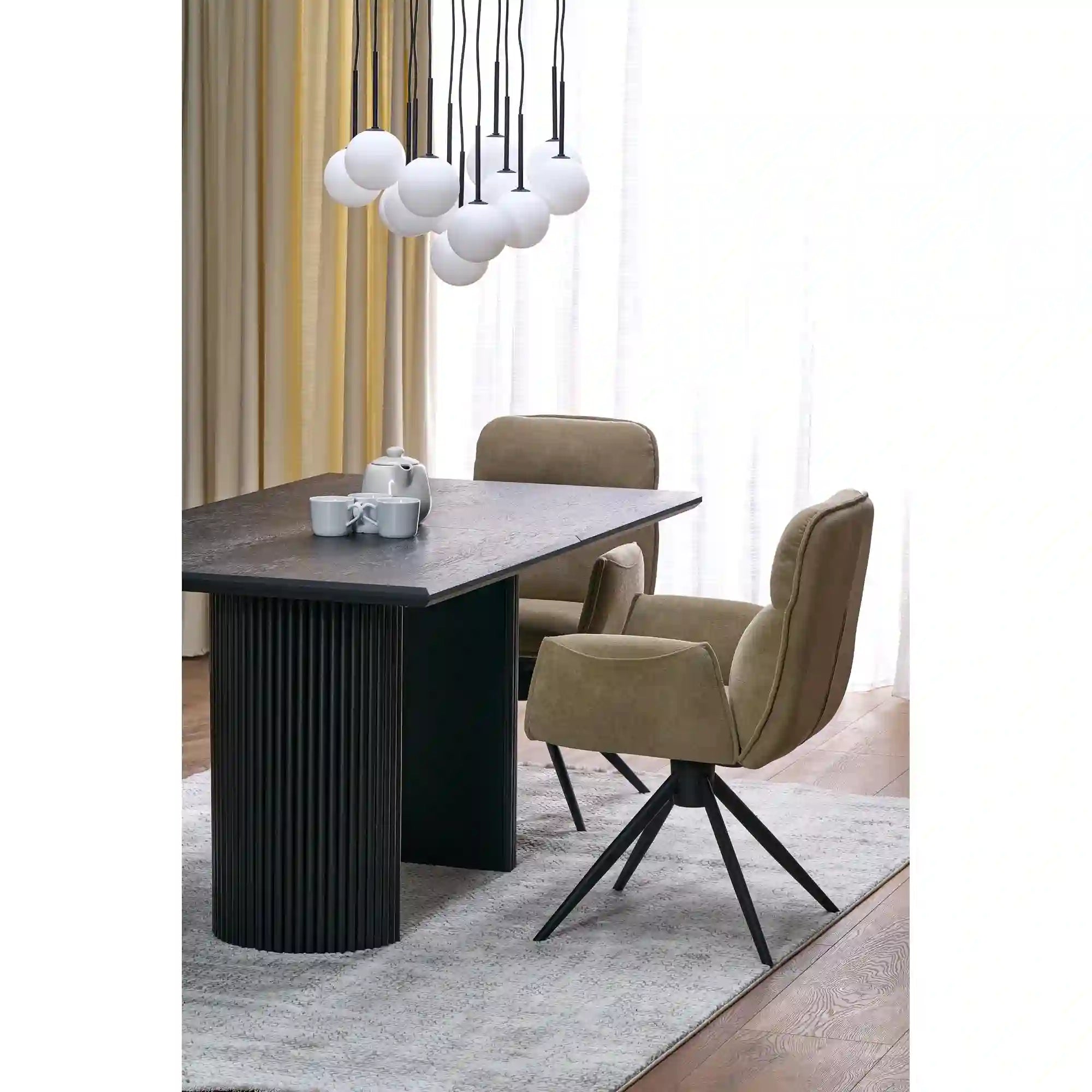 Scaun HOUSTON OCN-36664, bej/negru