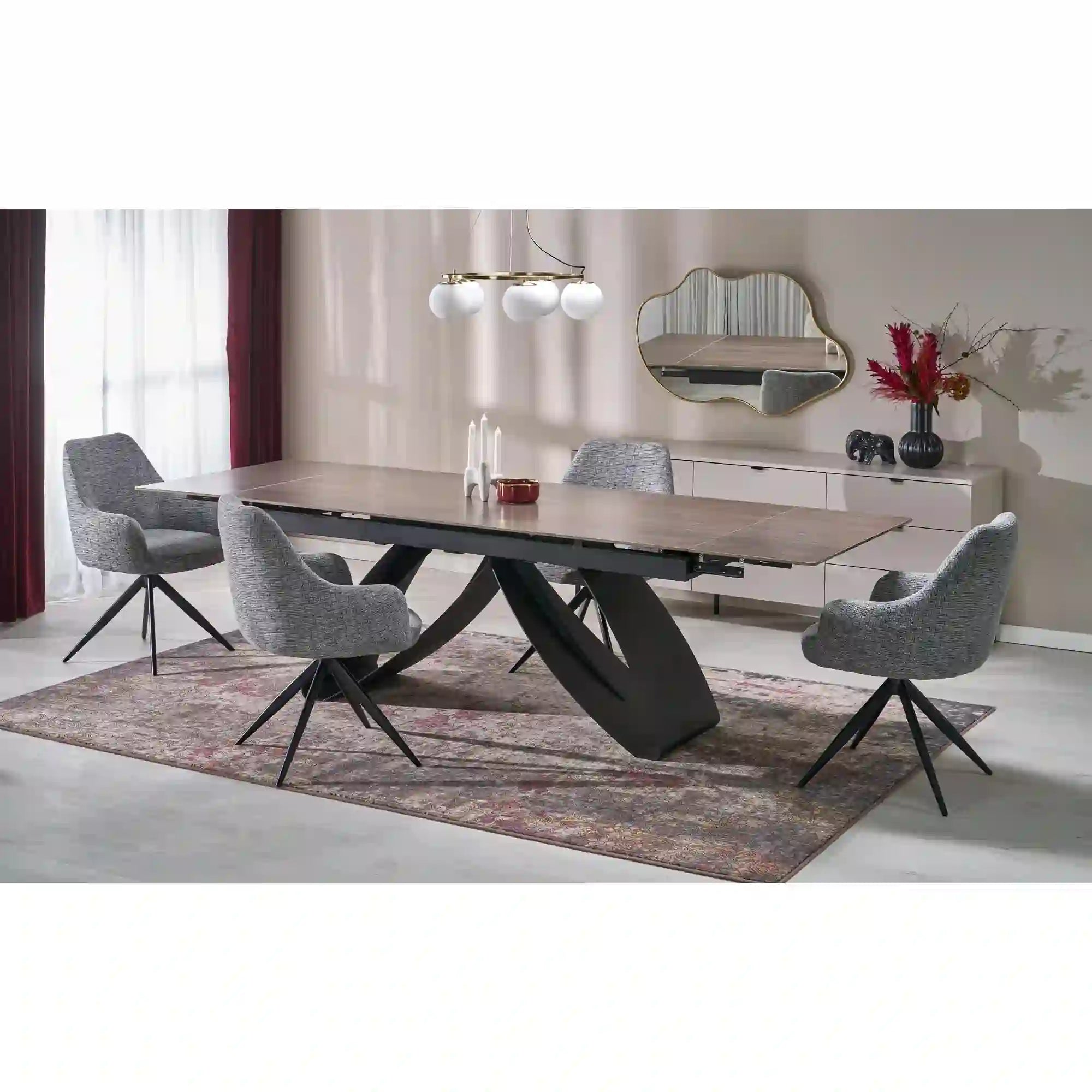 Scaun HOUSTON OCN-36682, gri/negru