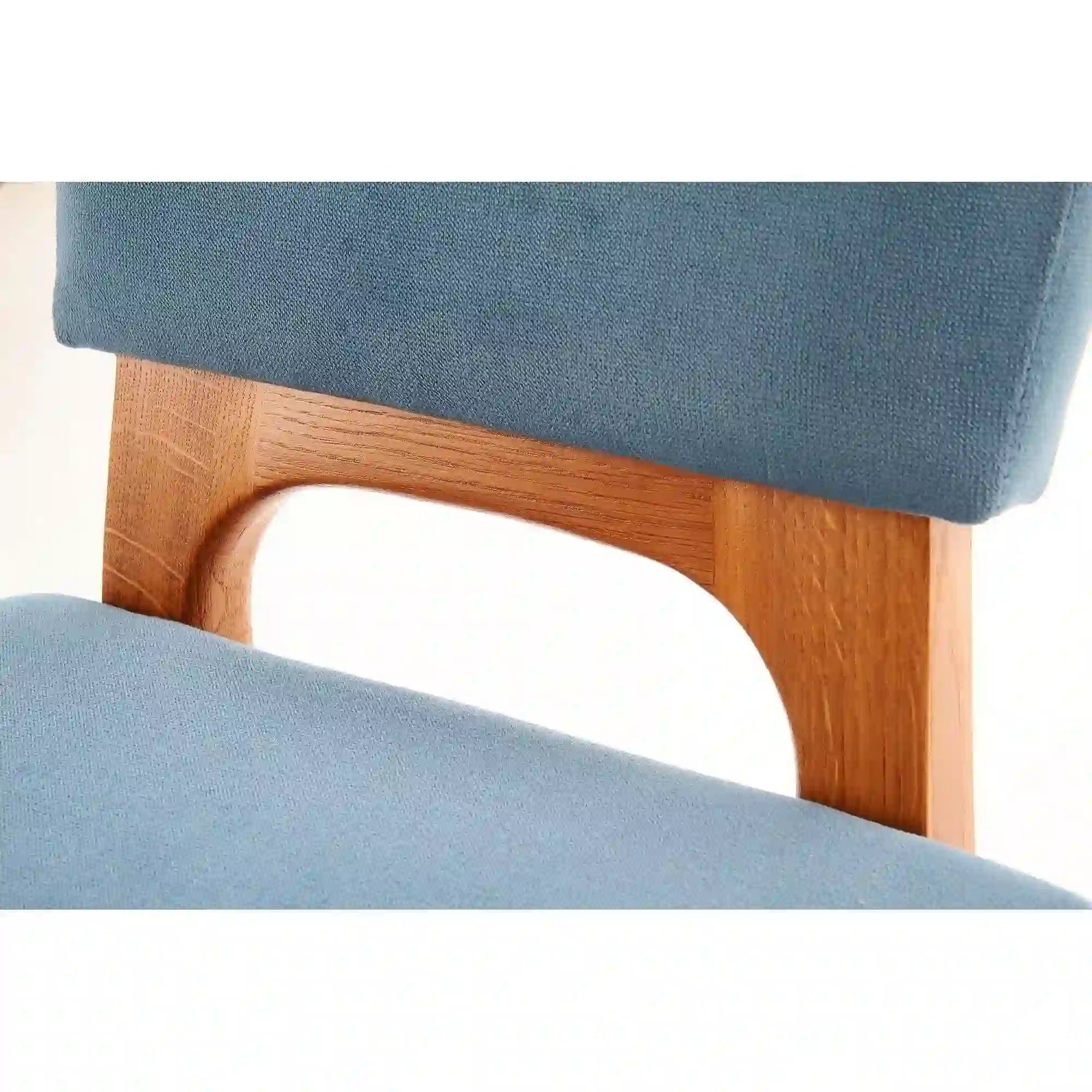 Scaun HOUSTON OCN-36702, albastru/stejar