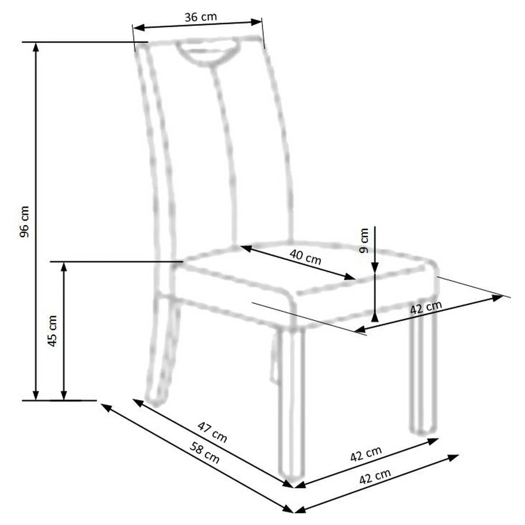 Scaun HOUSTON OCN-36488, crem/fag