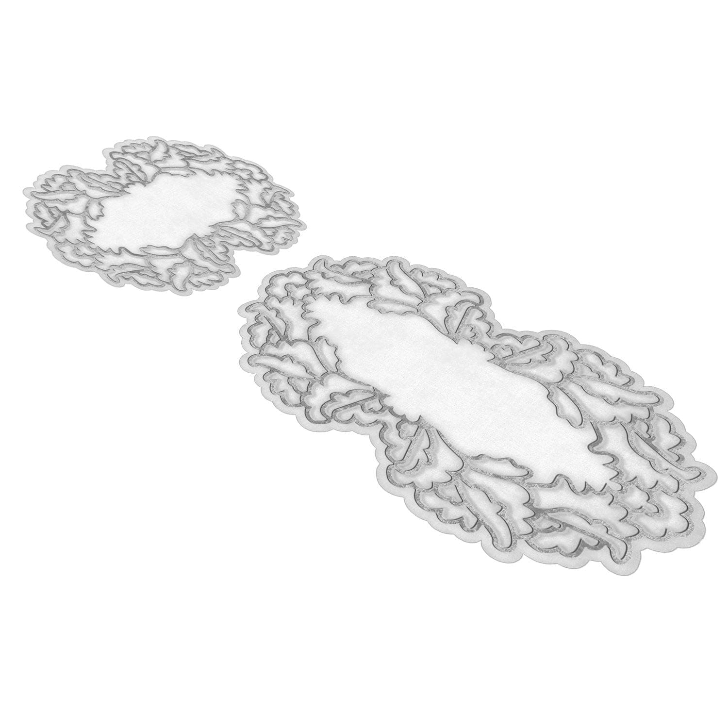 Set 2 covorase baie AMSTERDAM OCN-33857, gri/alb