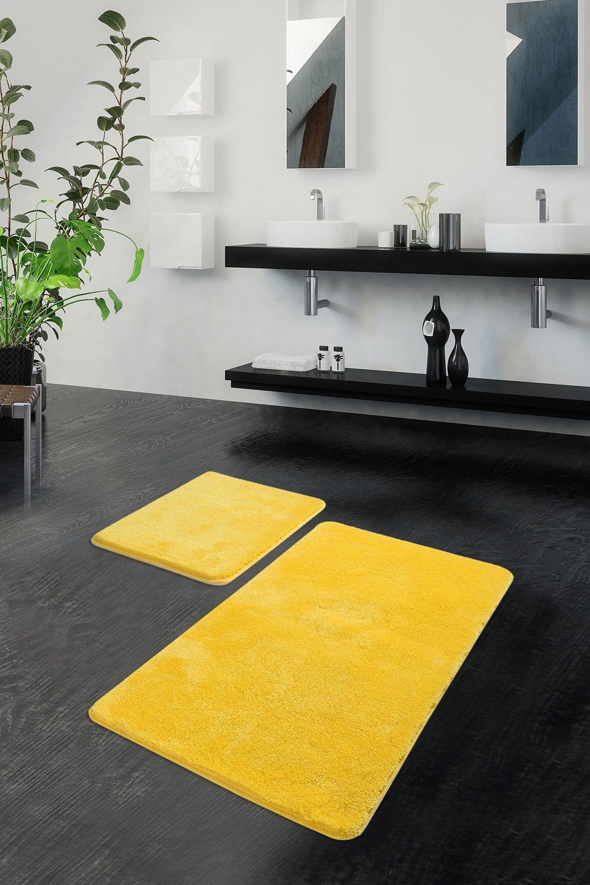 Set 2 covorase baie AMSTERDAM OCN-33899, galben