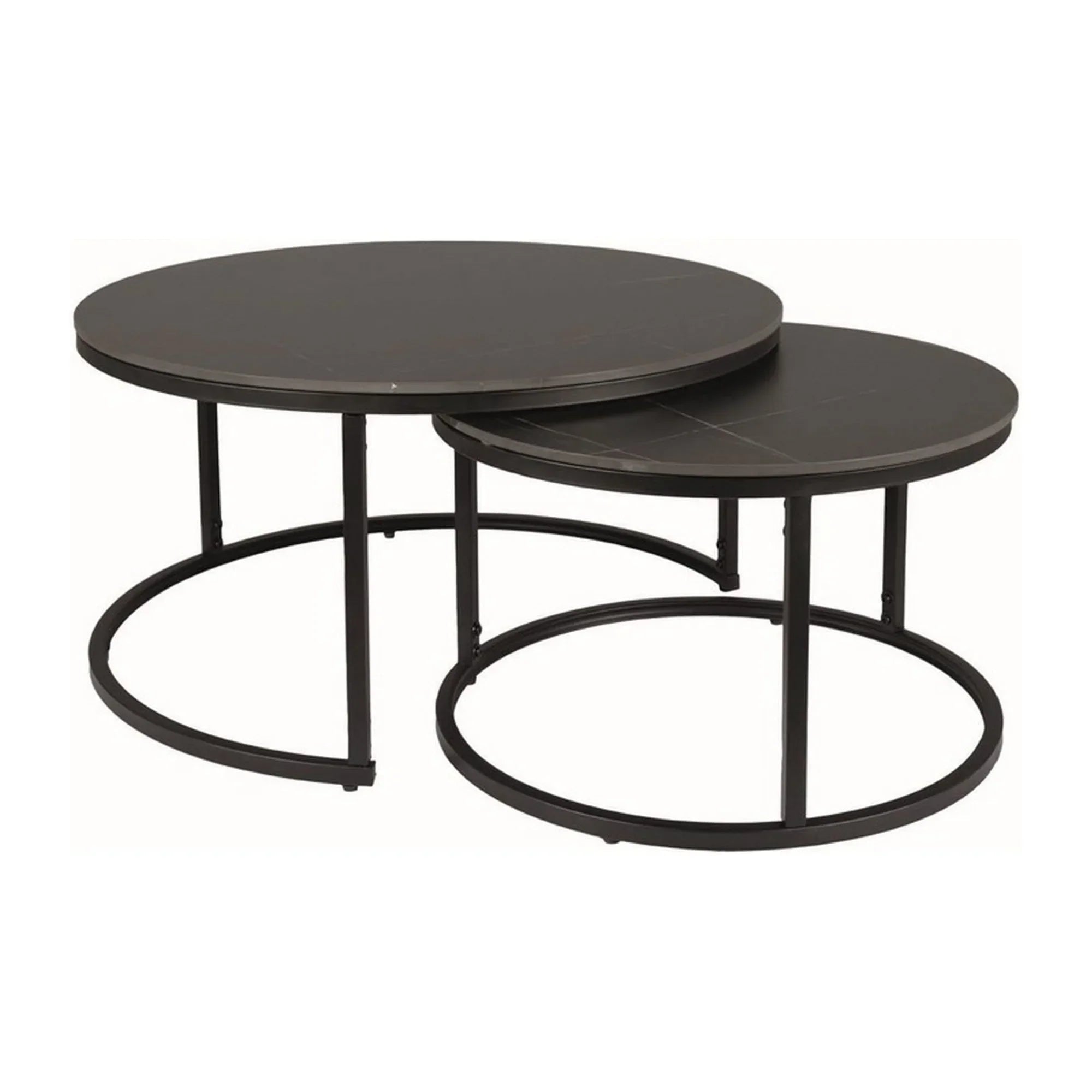 Set 2 masute cafea DETROIT OCN-39113, negru