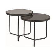 Set 2 masute cafea DETROIT OCN-39214, gri/negru