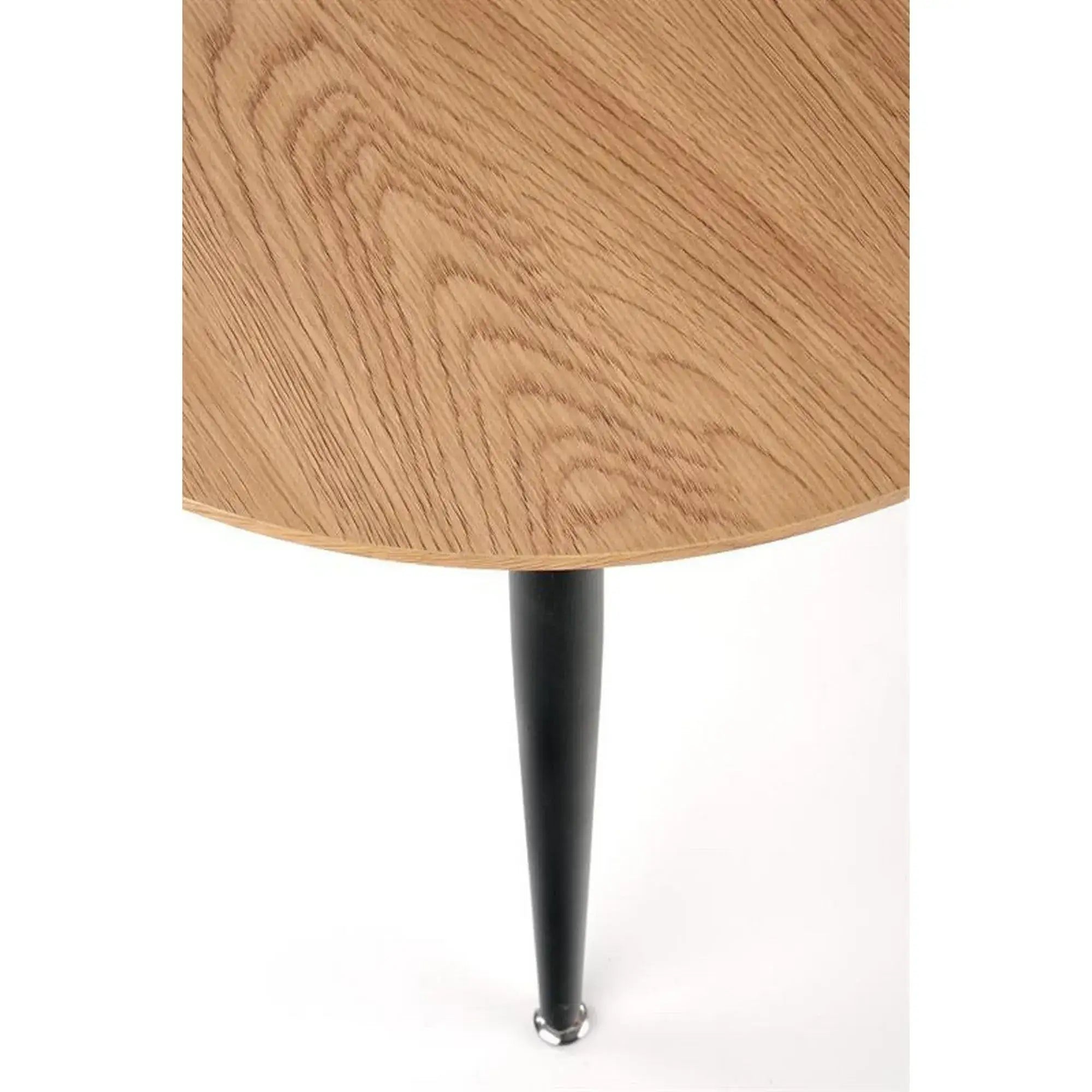 Set 2 masute cafea HOUSTON OCN-37061, stejar auriu/negru