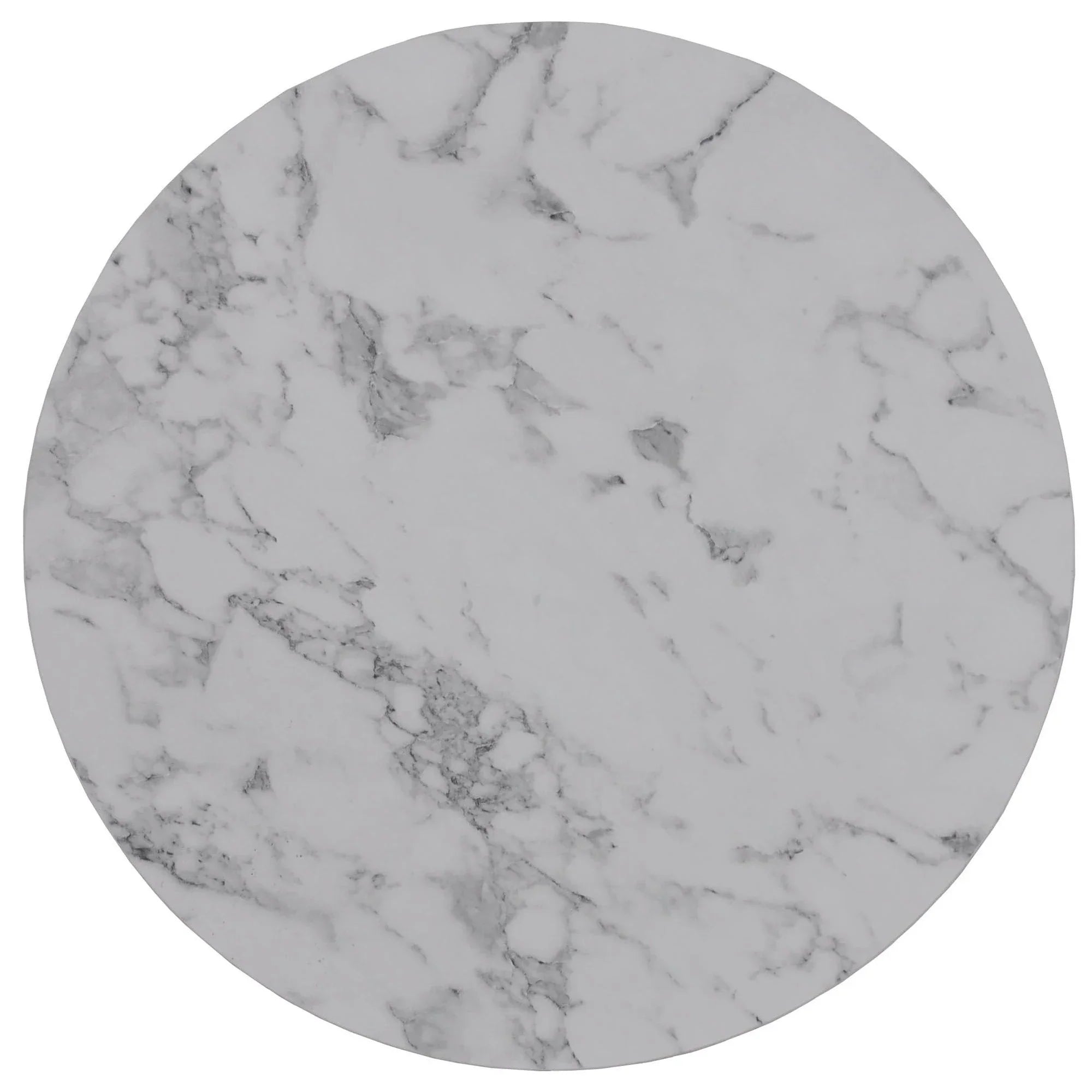 Set 2 masute cafea HOUSTON OCN-37082, alb/argintiu