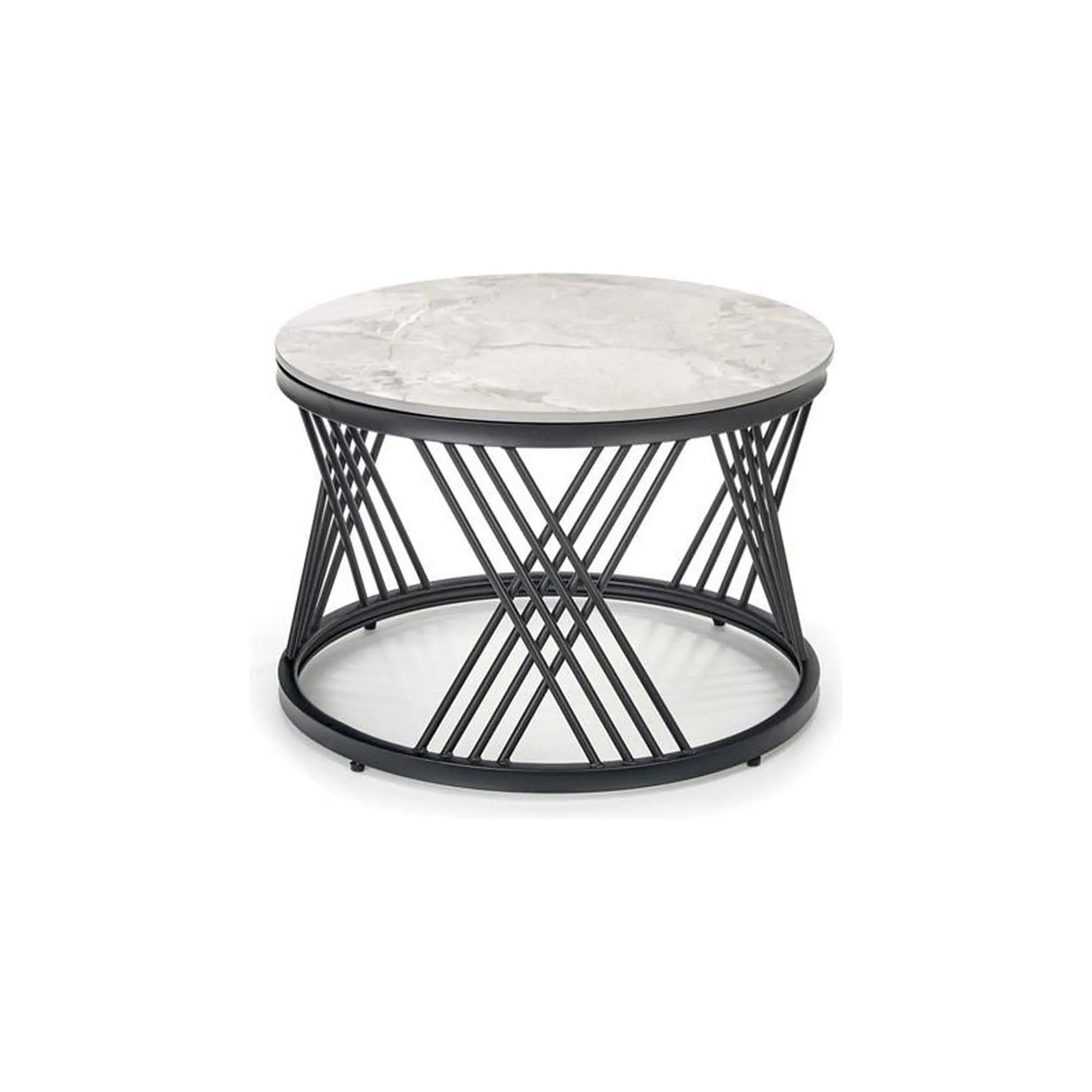 Set 2 masute cafea HOUSTON OCN-37083, gri/negru