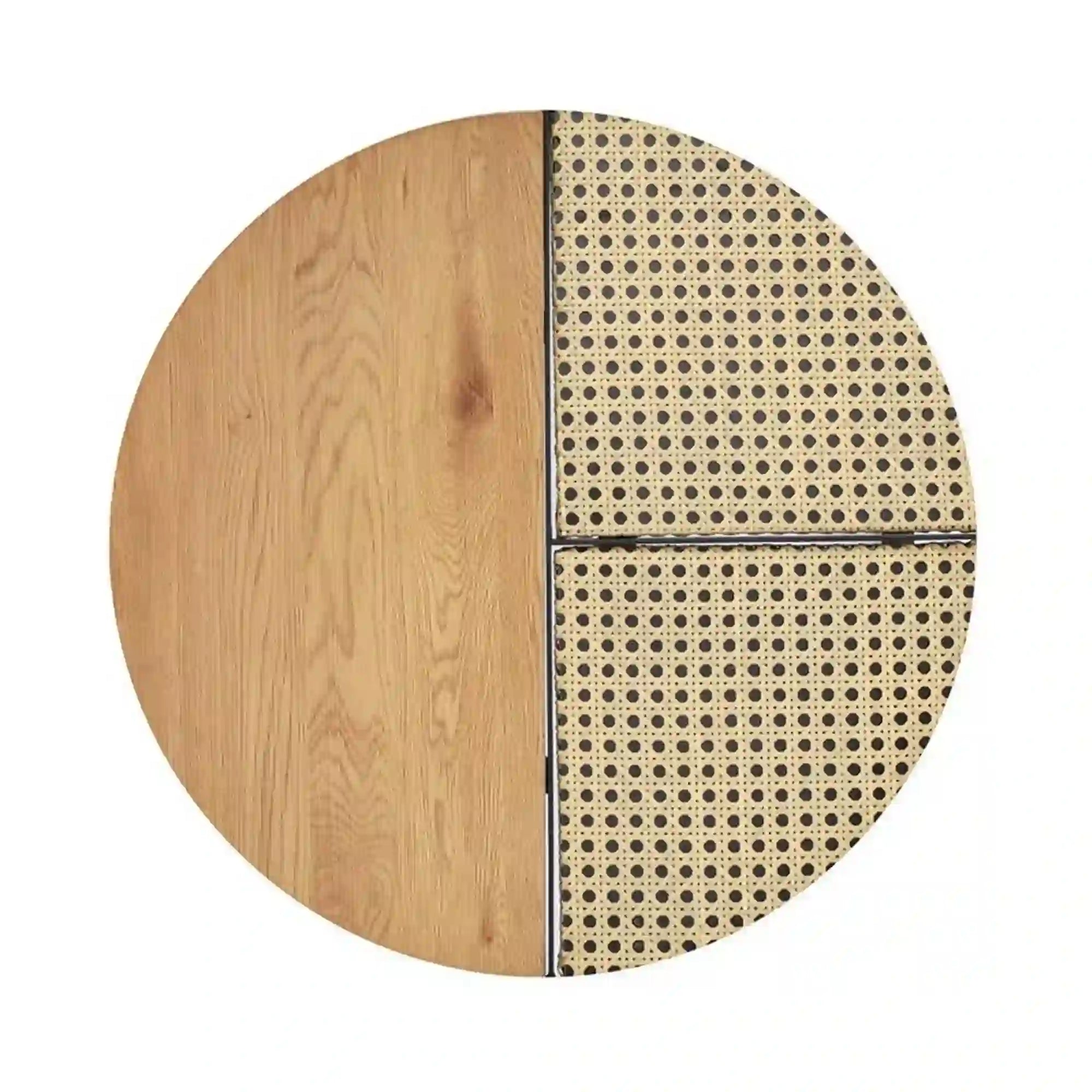 Set 2 masute cafea HOUSTON OCN-37231, stejar auriu/negru