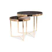 Set 2 masute DETROIT OCN-39161, negru/auriu