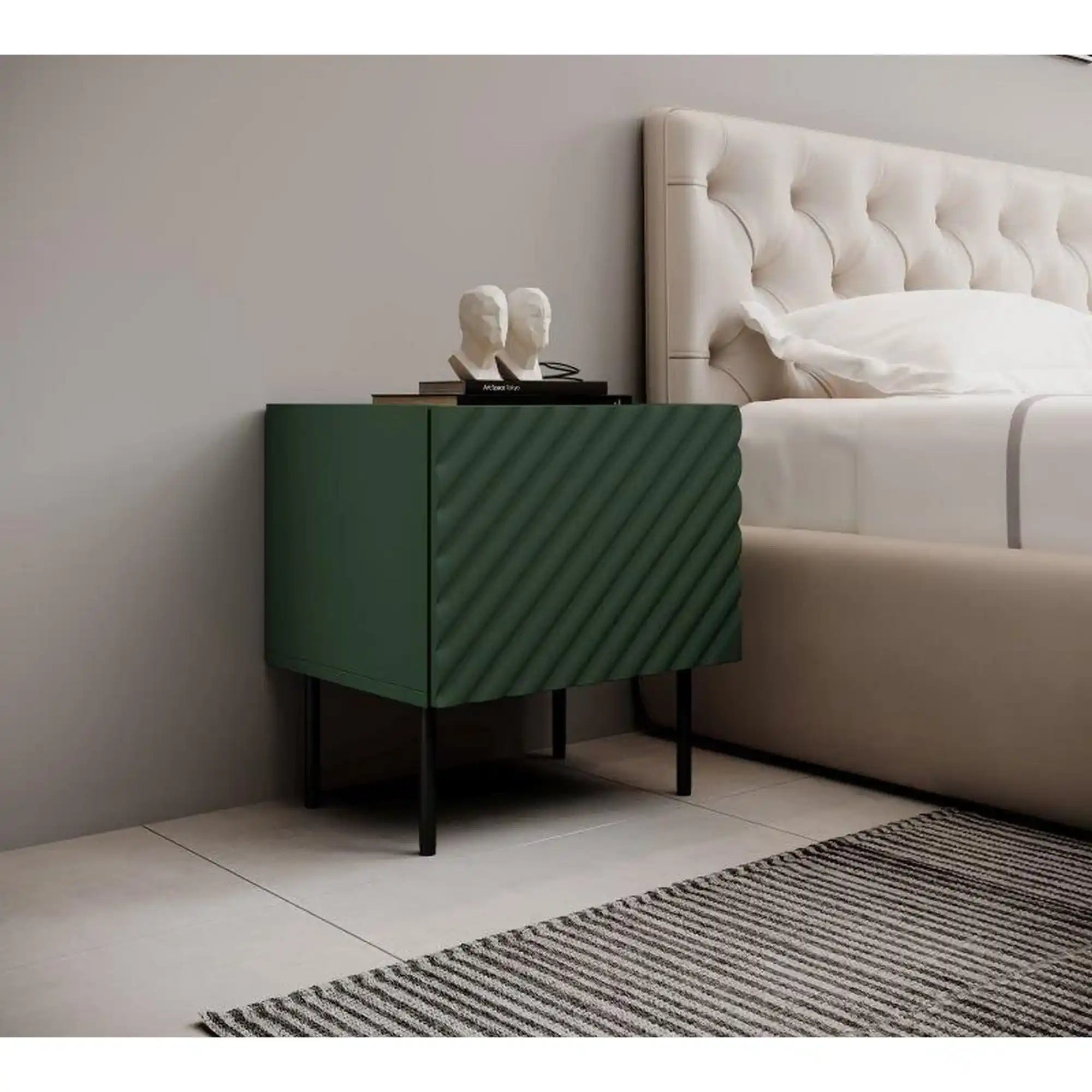 Set 2 noptiere HOUSTON OCN-37009, verde/stejar