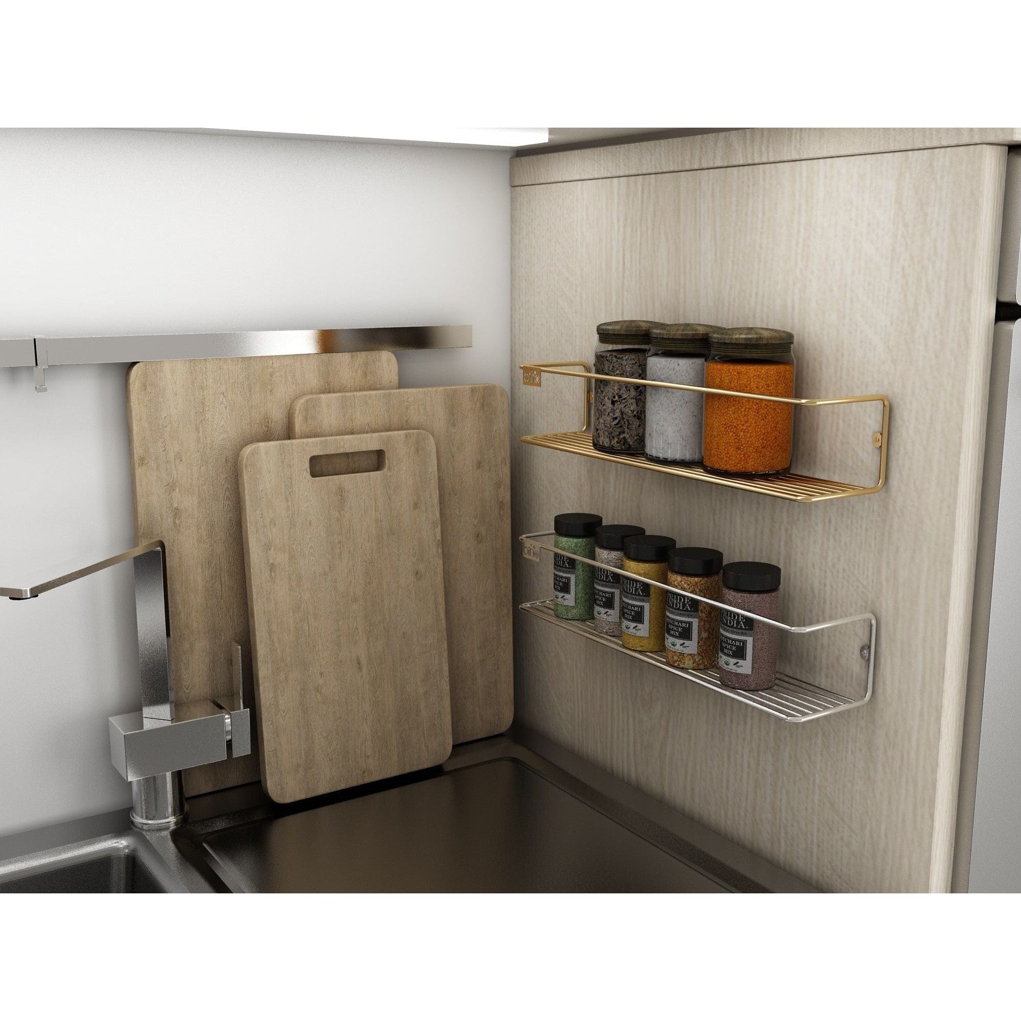 Set 2 rafturi AMSTERDAM OCN-30865, auriu/argintiu