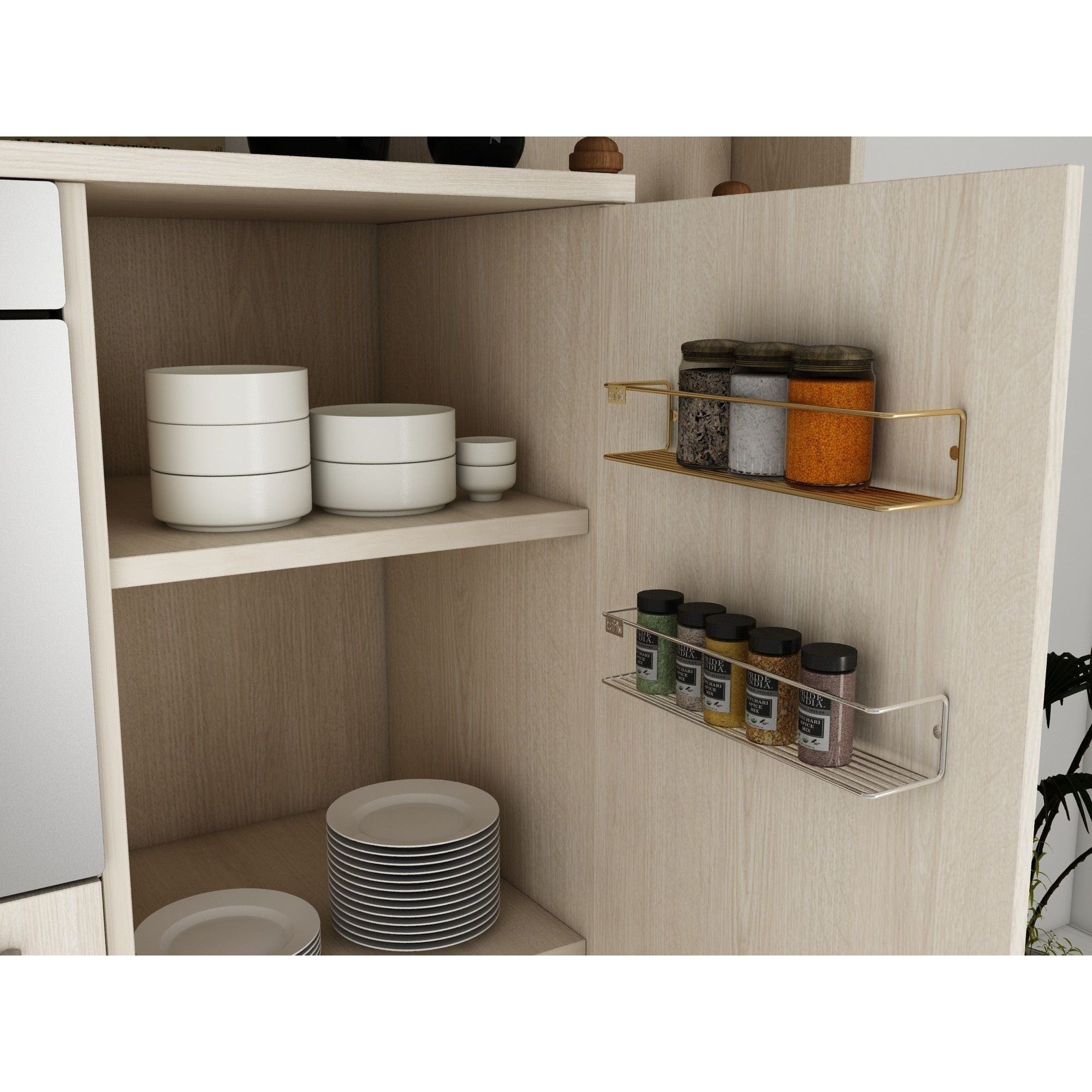 Set 2 rafturi AMSTERDAM OCN-30865, auriu/argintiu