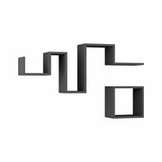 Set 2 rafturi AMSTERDAM OCN-30945, gri antracit