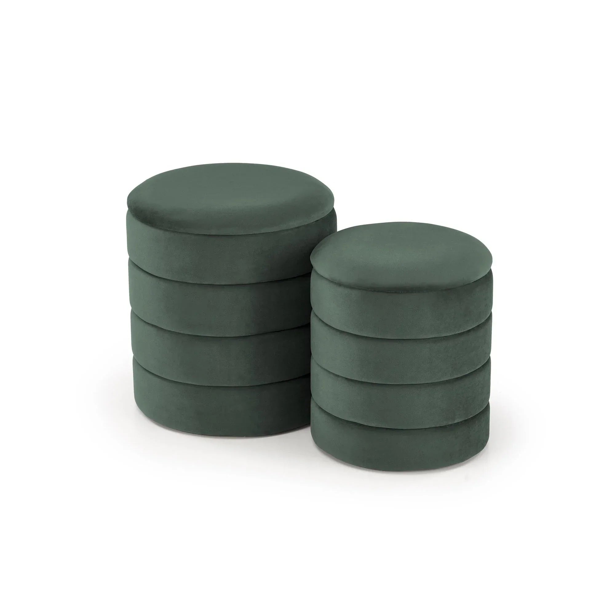 Set 2 taburete HOUSTON OCN-35829, verde