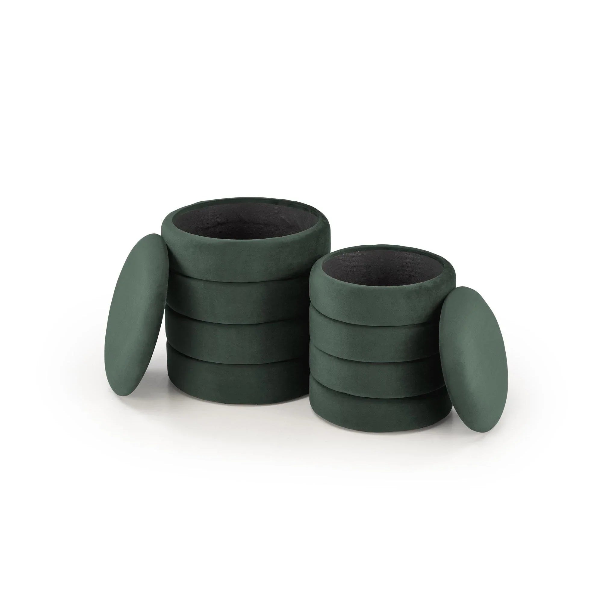 Set 2 taburete HOUSTON OCN-35829, verde