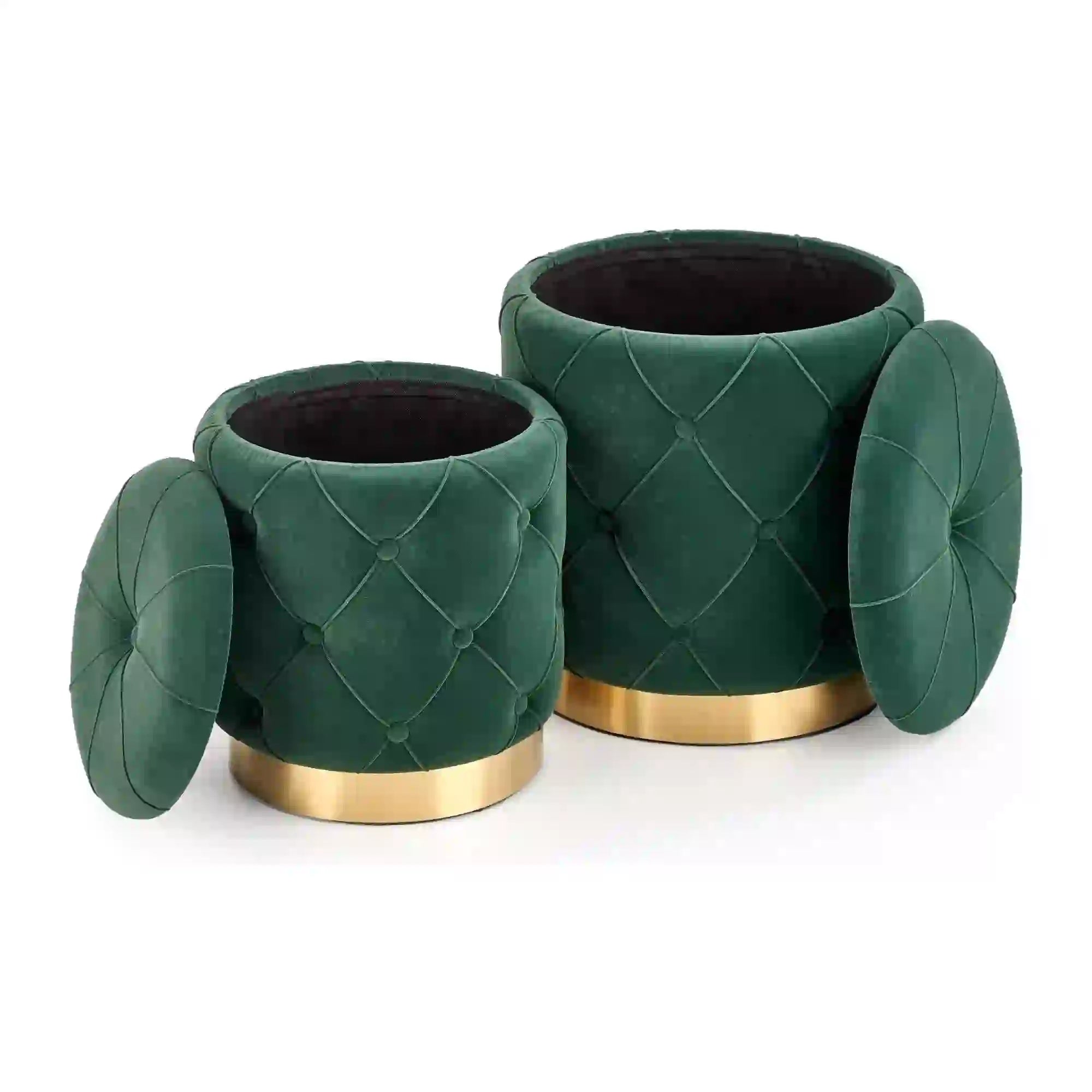 Set 2 taburete HOUSTON OCN-35843, verde inchis