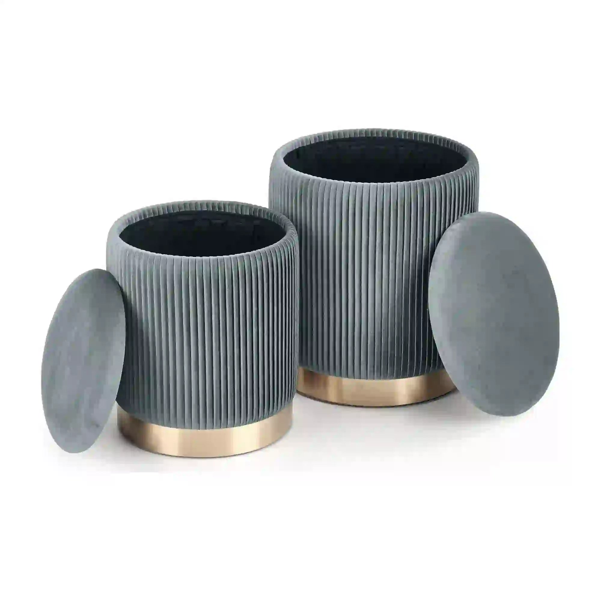 Set 2 taburete HOUSTON OCN-35846, gri