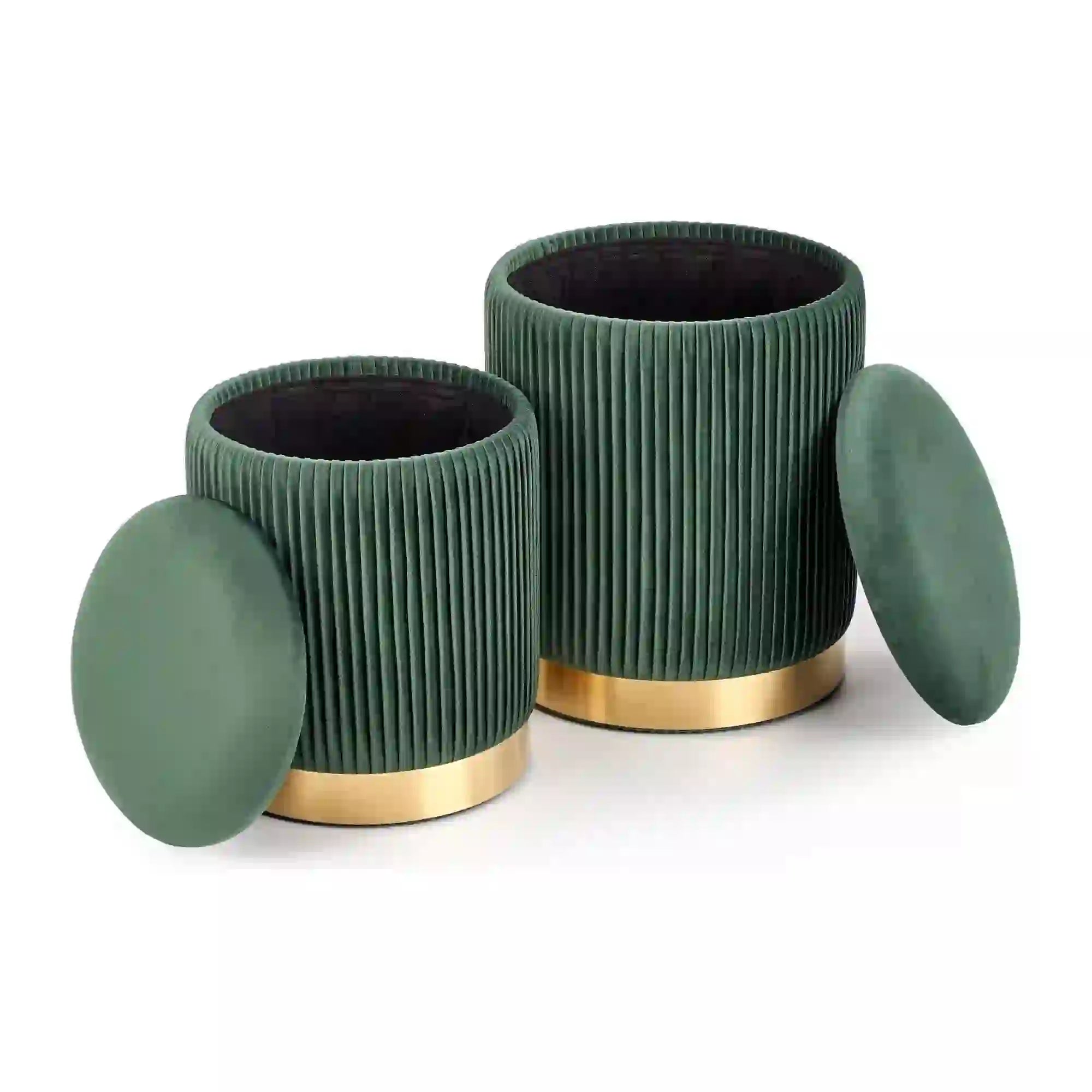 Set 2 taburete HOUSTON OCN-35847, verde inchis