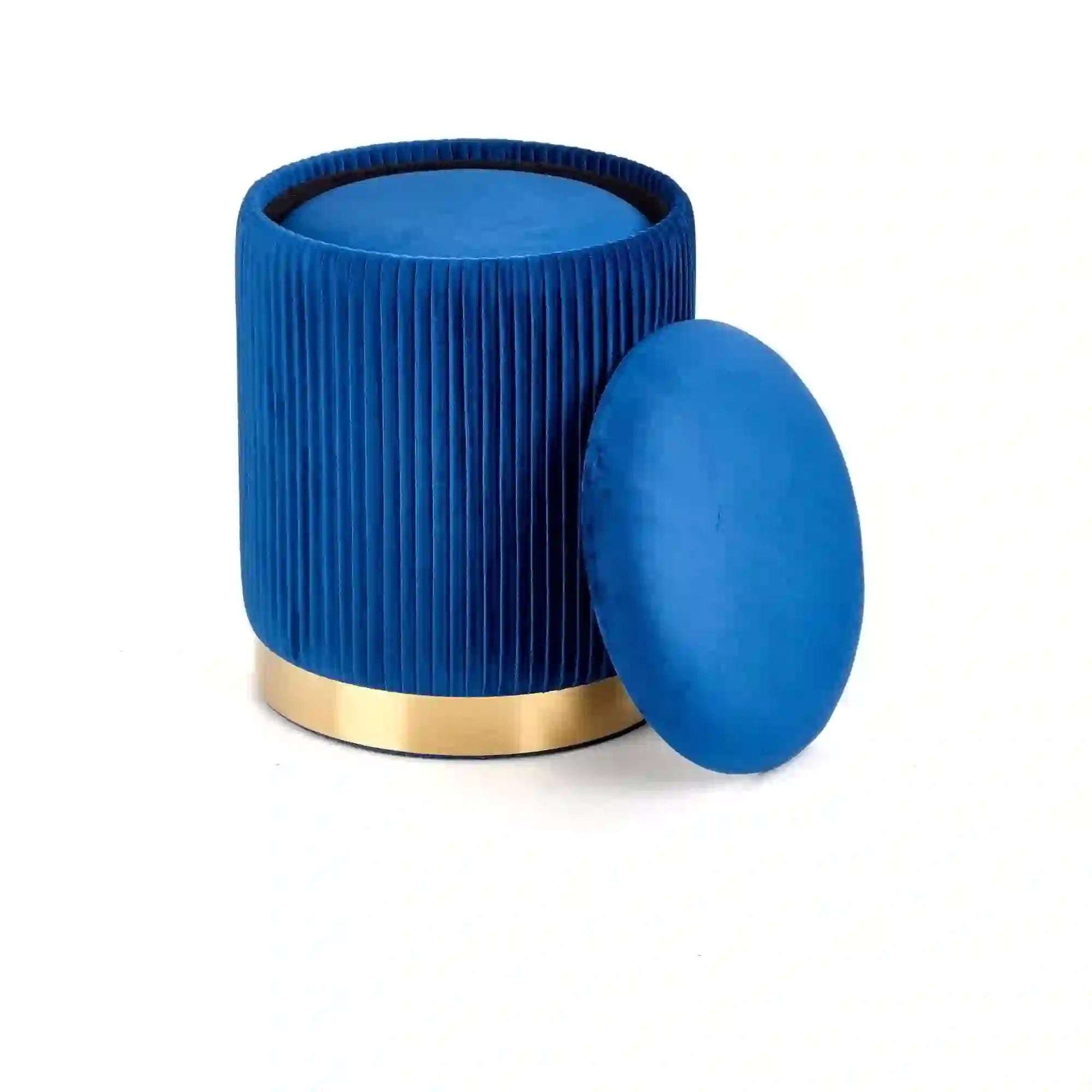 Set 2 taburete HOUSTON OCN-35848, albastru marin