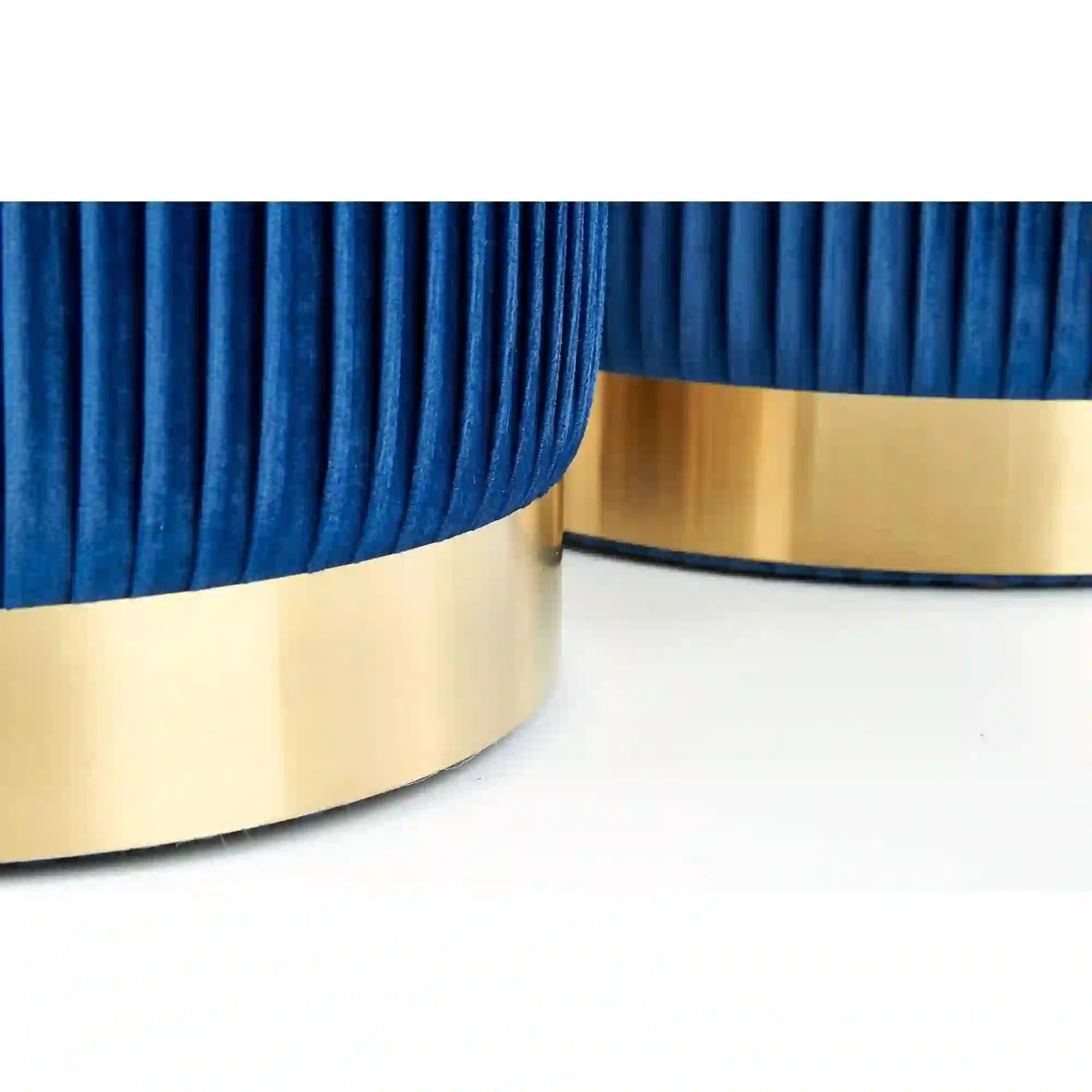 Set 2 taburete HOUSTON OCN-35848, albastru marin