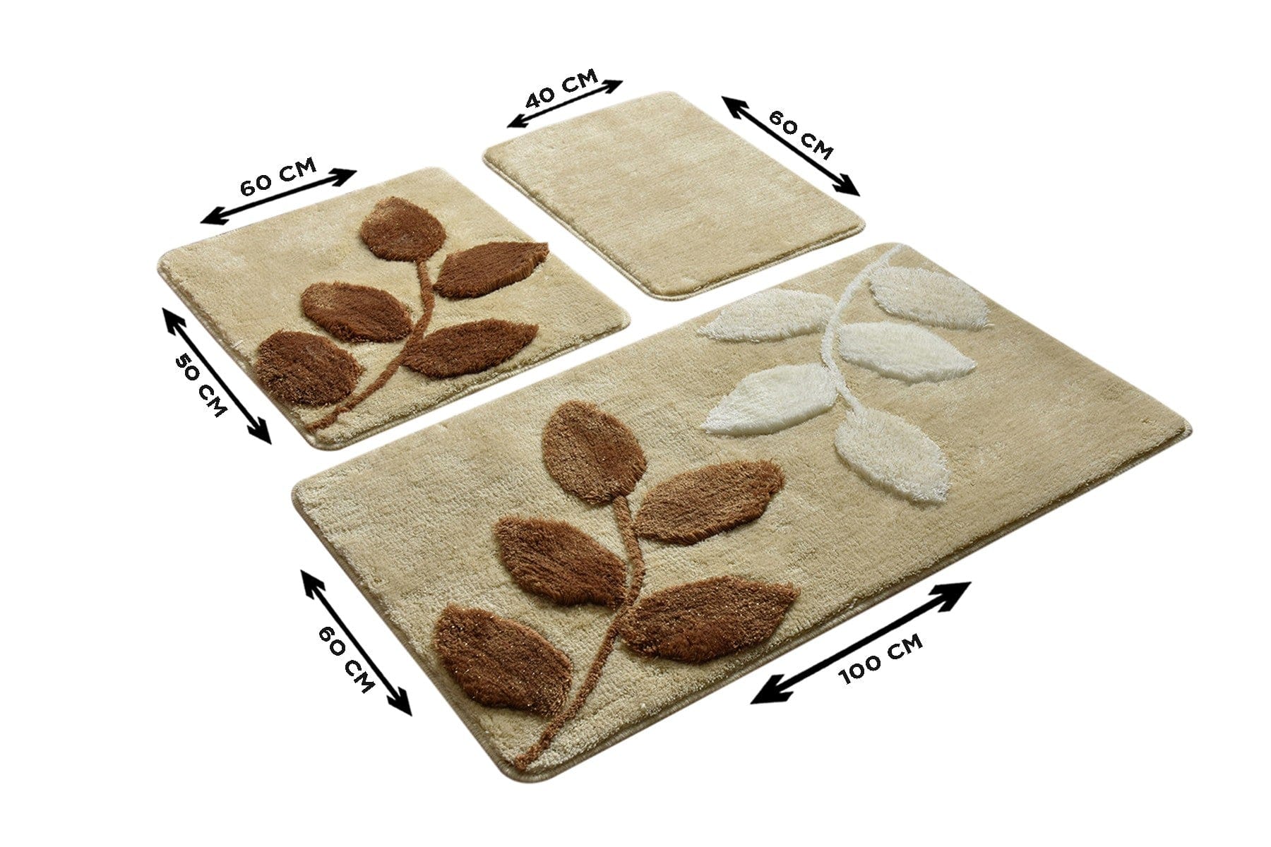 Set 3 covorase baie AMSTERDAM OCN-33891, bej inchis