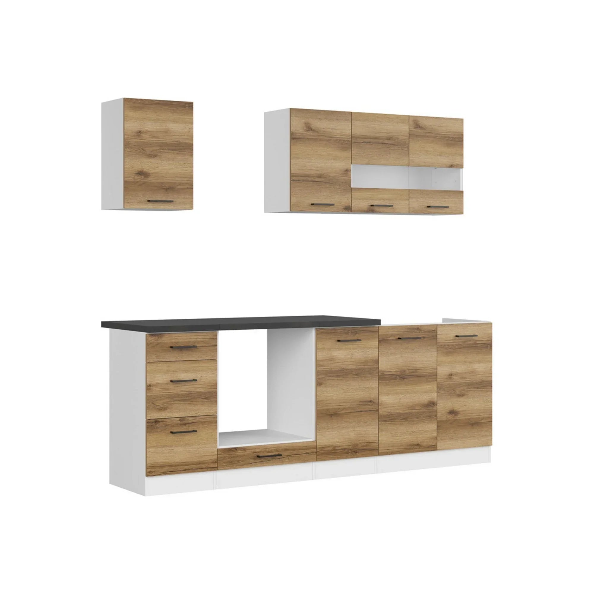 Set bucatarie BERGEN OCN-29849, stejar delano/alb