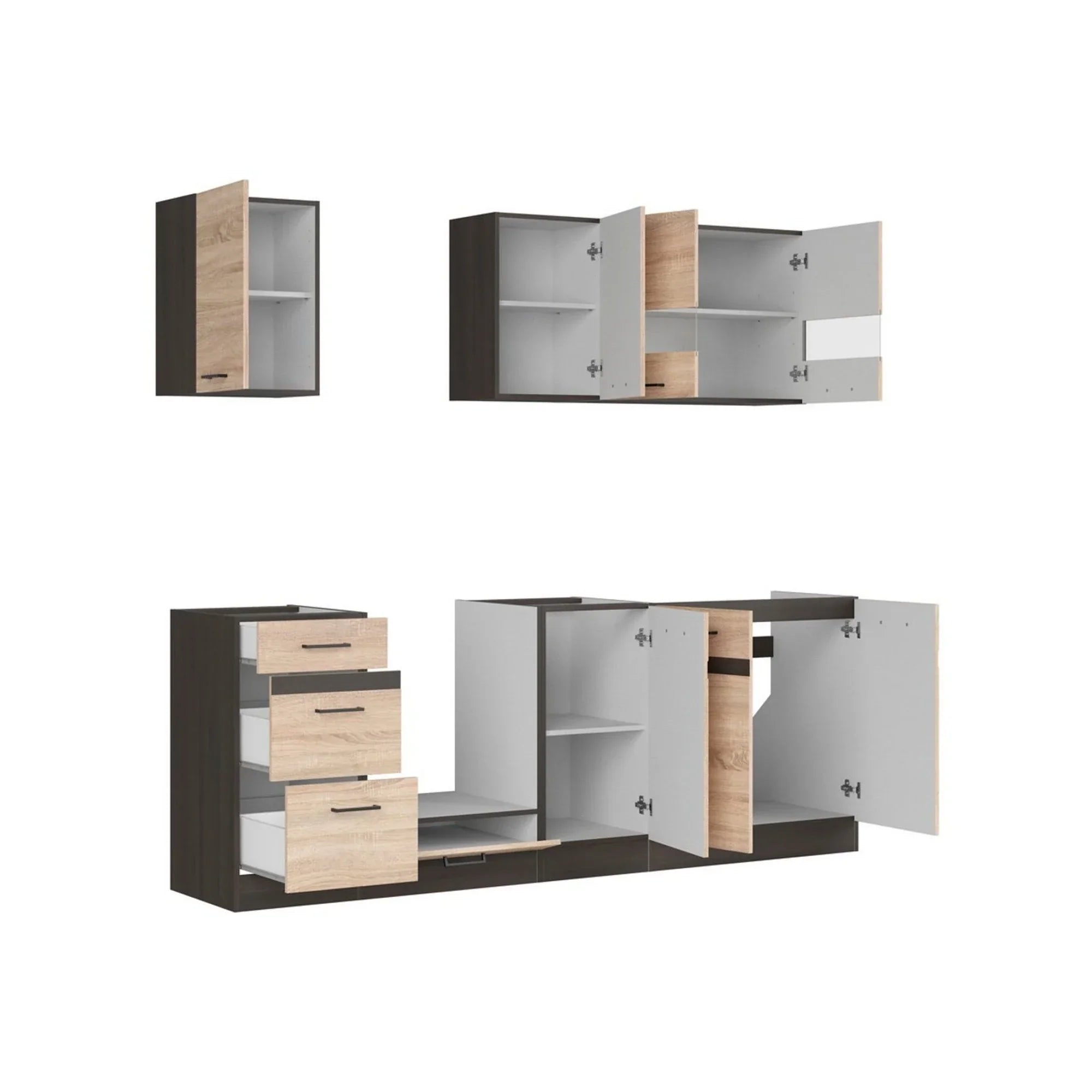 Set bucatarie BERGEN OCN-29850, stejar sonoma/wenge