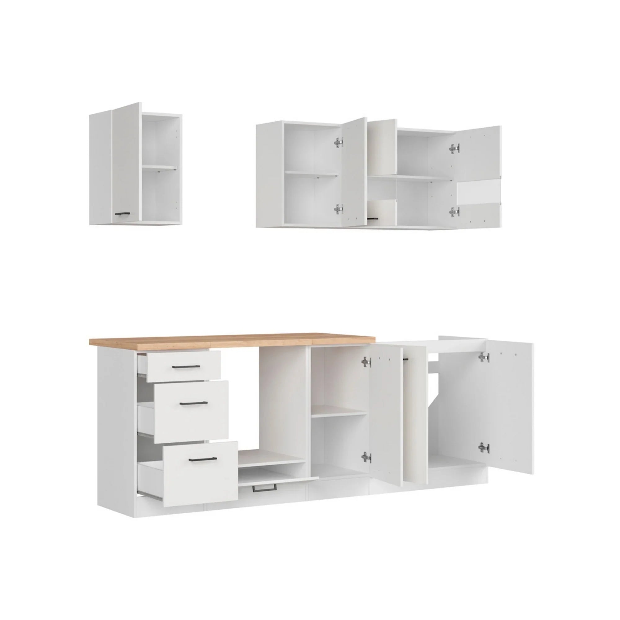 Set bucatarie BERGEN OCN-29852, alb lucios