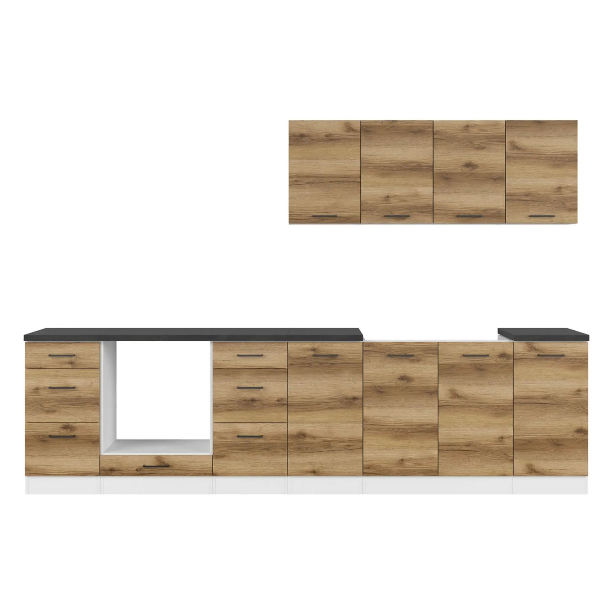 Set bucatarie BERGEN OCN-29860, stejar delano/alb