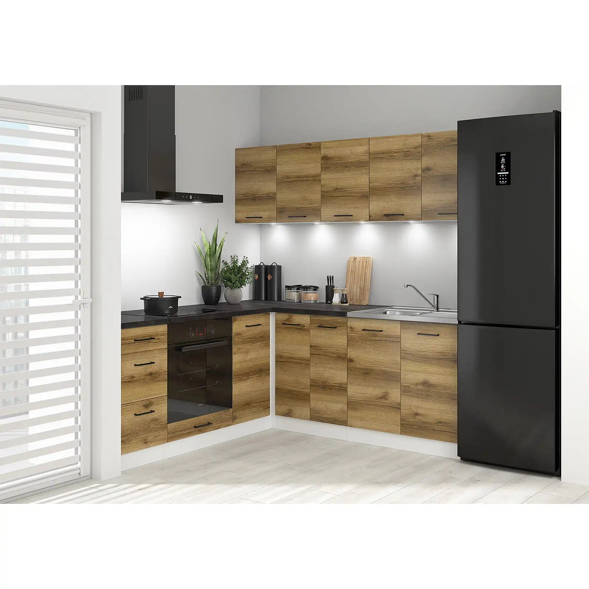 Set bucatarie BERGEN OCN-29863, stejar delano/alb