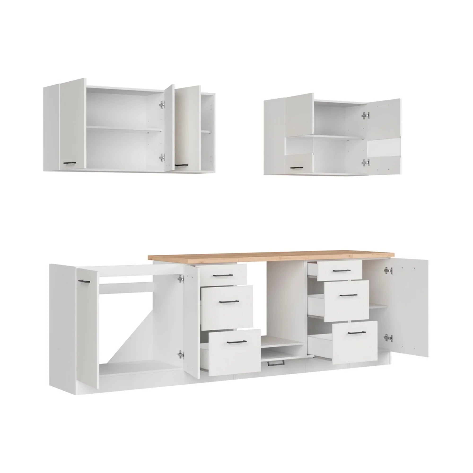 Set bucatarie BERGEN OCN-29864, alb lucios