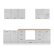 Set bucatarie BERGEN OCN-29866, gri deschis/alb