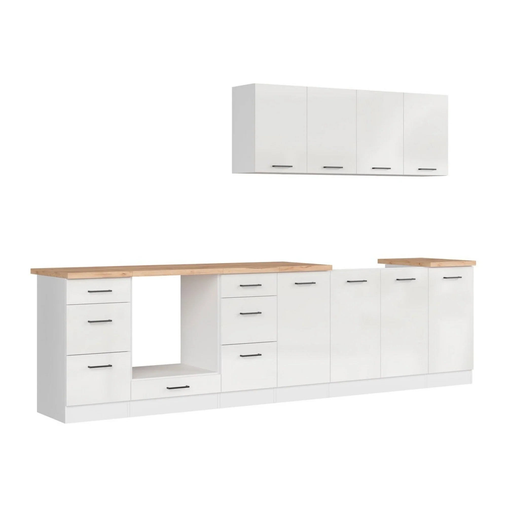 Set bucatarie BERGEN OCN-29872, alb lucios