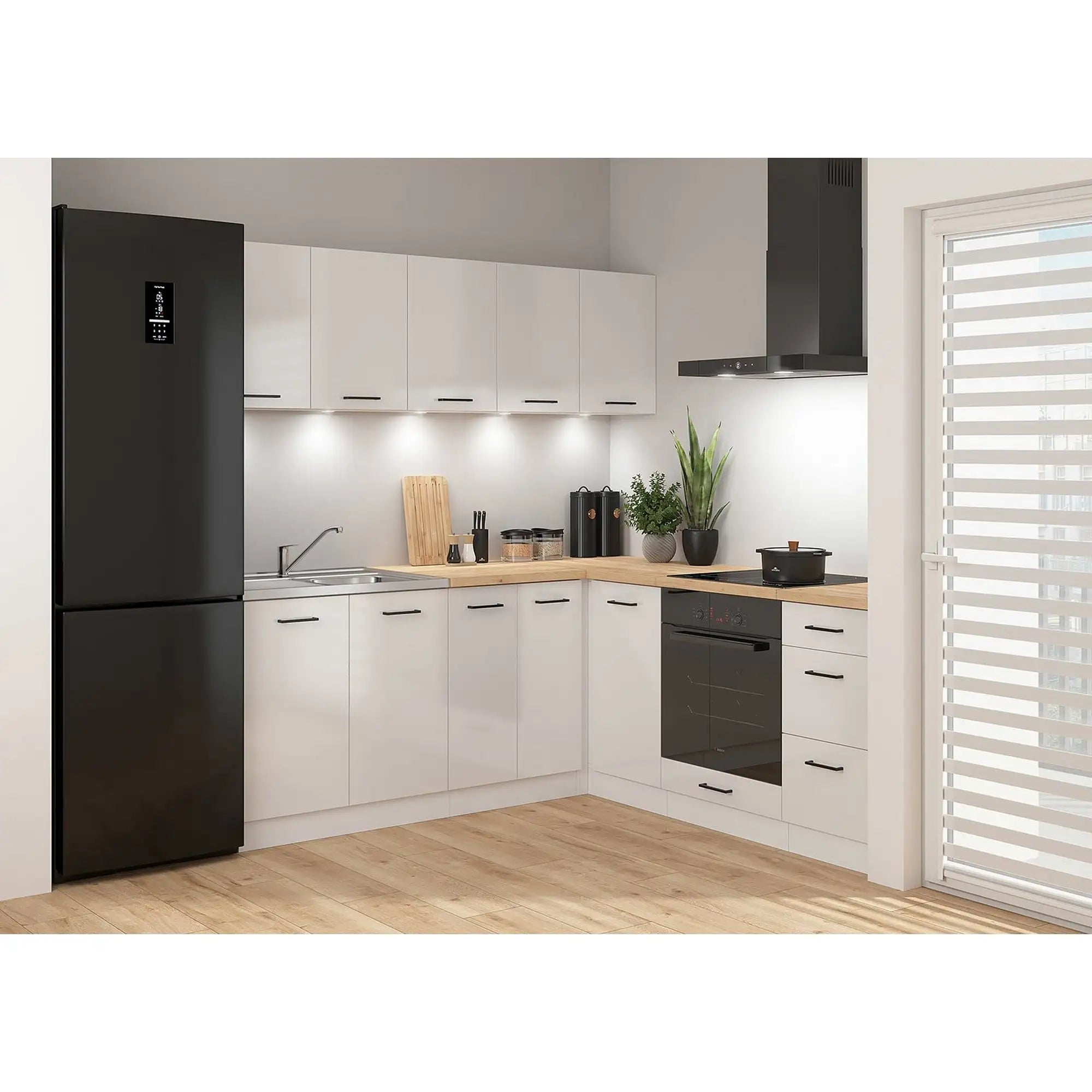 Set bucatarie BERGEN OCN-29882, alb lucios