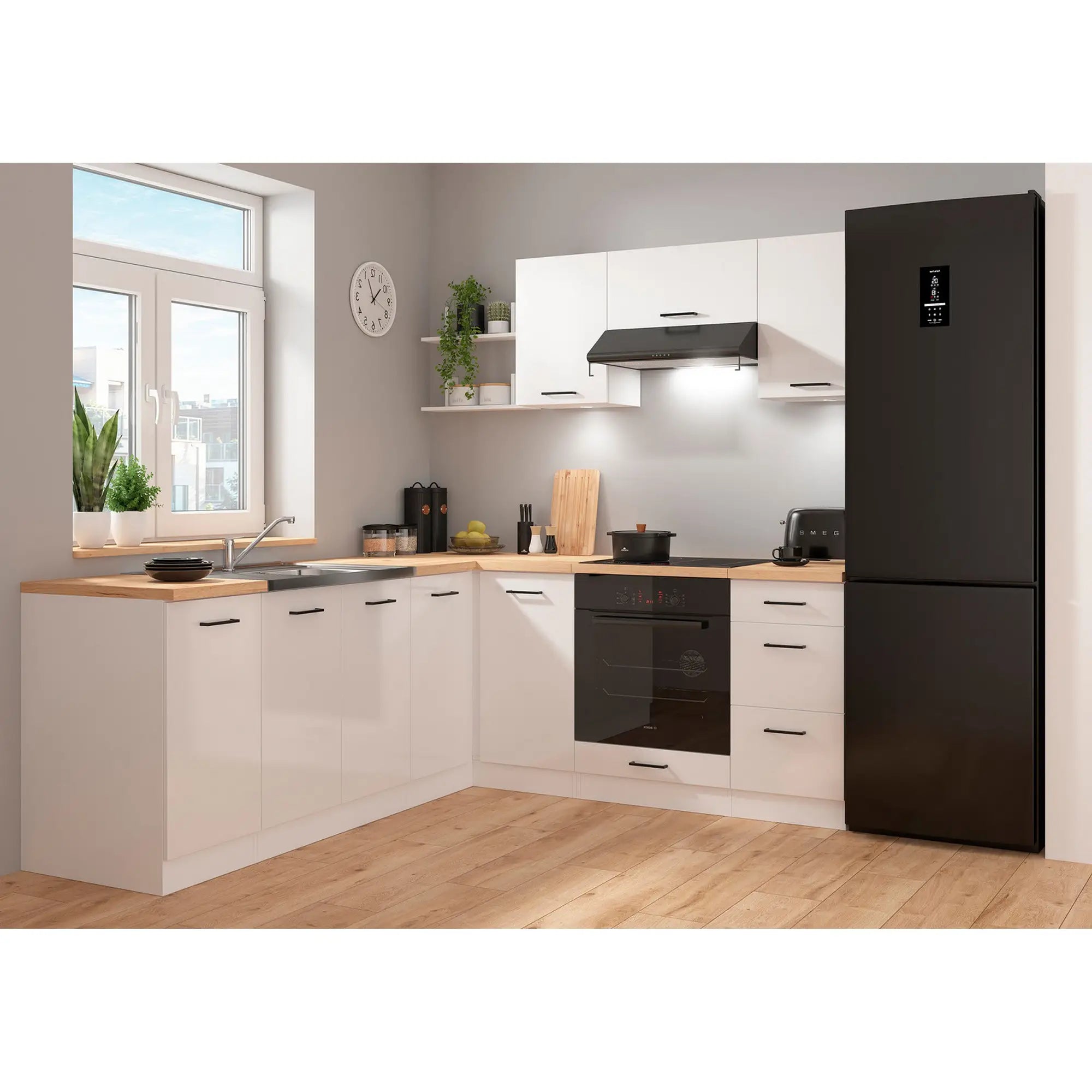 Set bucatarie BERGEN OCN-29883, alb lucios