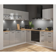 Set bucatarie BERGEN OCN-29914, gri deschis/alb