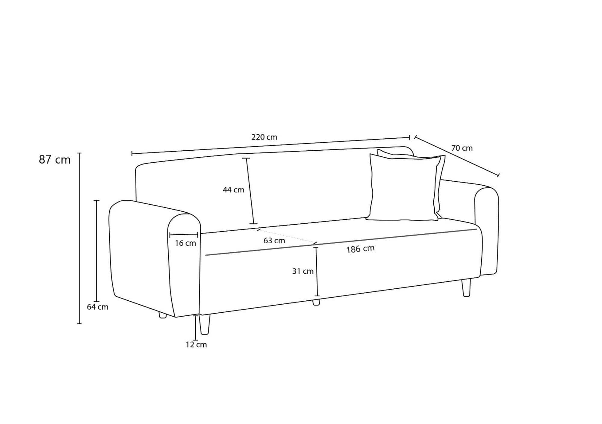 Set canapea si fotoliu AMSTERDAM OCN-32392, gri