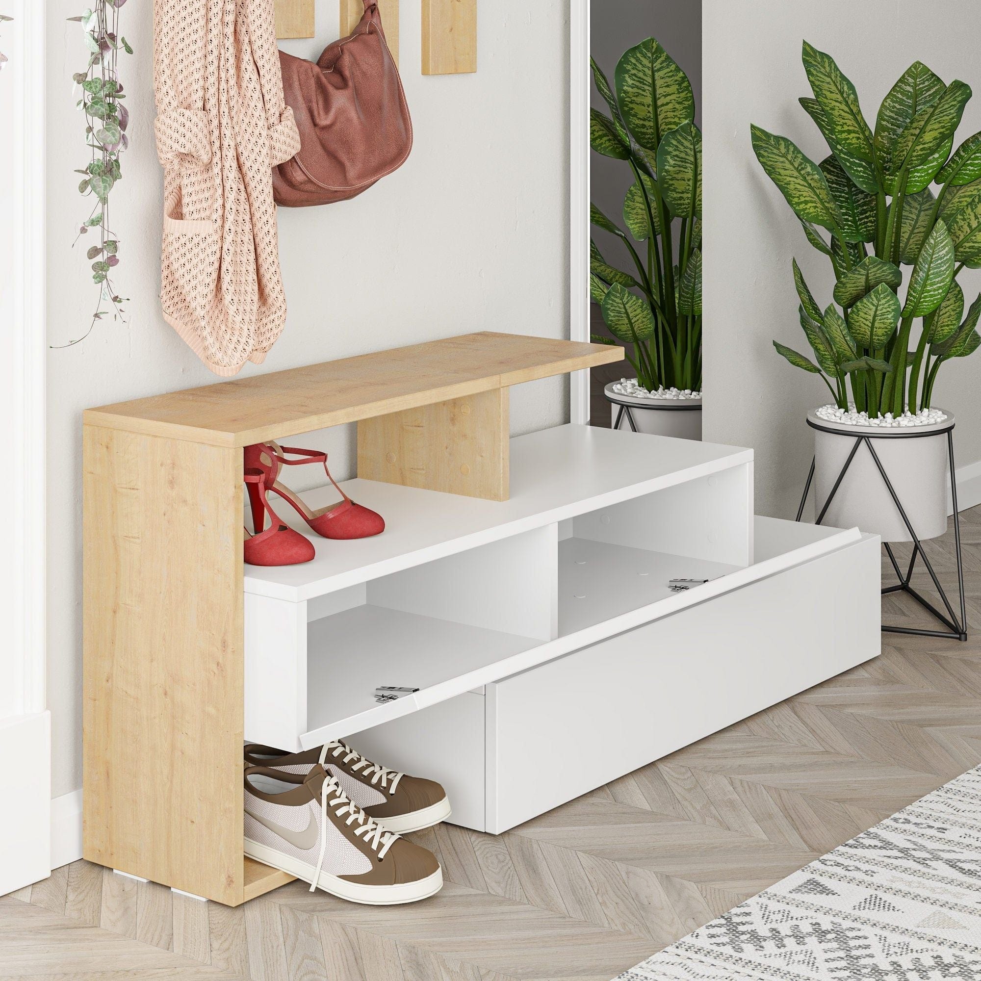 Set hol AMSTERDAM OCN-32704, stejar/alb