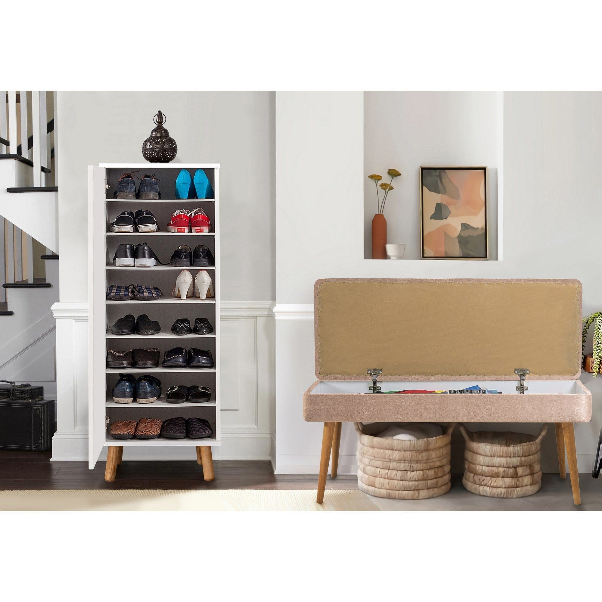 Set hol AMSTERDAM OCN-32708, alb/bej/stejar