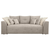 Canapea extensibila ROYAL IV, stofa catifelata bej - Poso 2, 247x116x96 cm