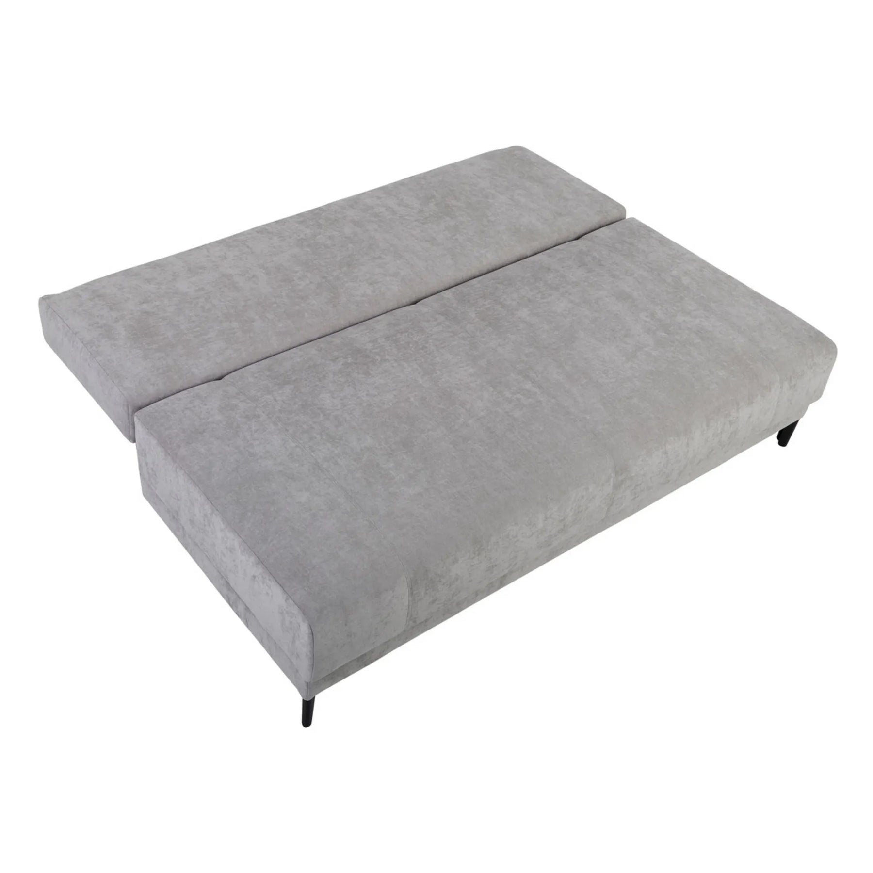 Canapea extensibila SENTILA, stofa catifelata bej - Wind 82, 198x106x91 cm