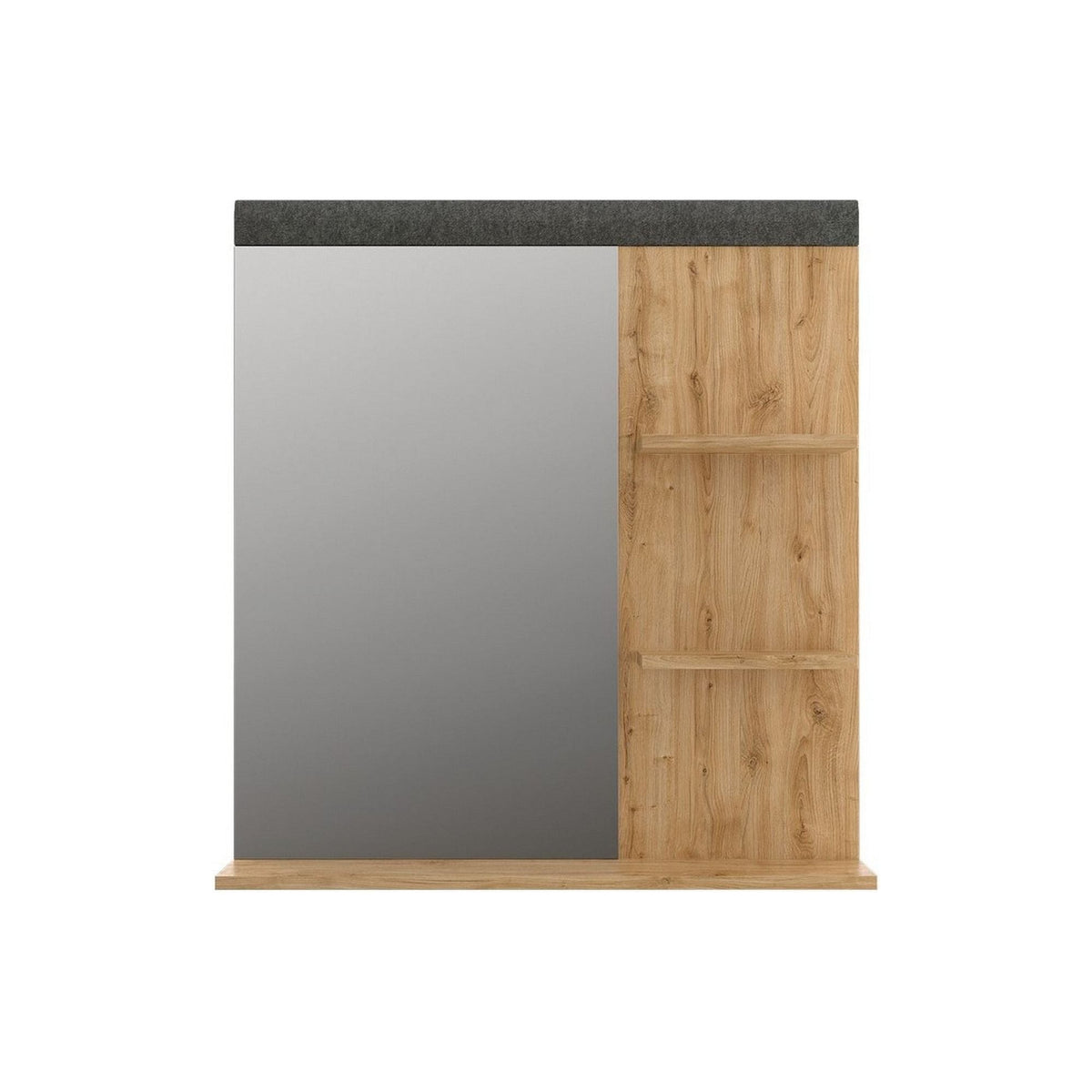 Oglinda GRACE, stejar, PAL laminat, 79x16x85 cm